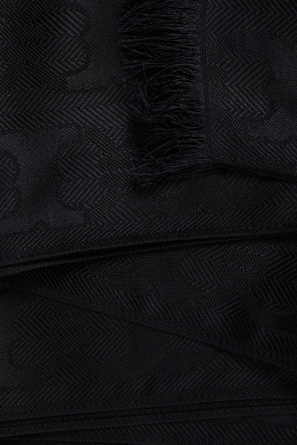 TORY BURCH Silk and wool-blend jacquard scarf