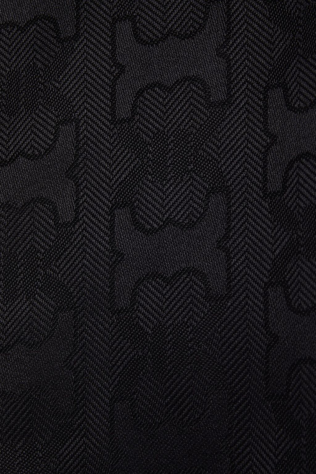 TORY BURCH Silk and wool-blend jacquard scarf