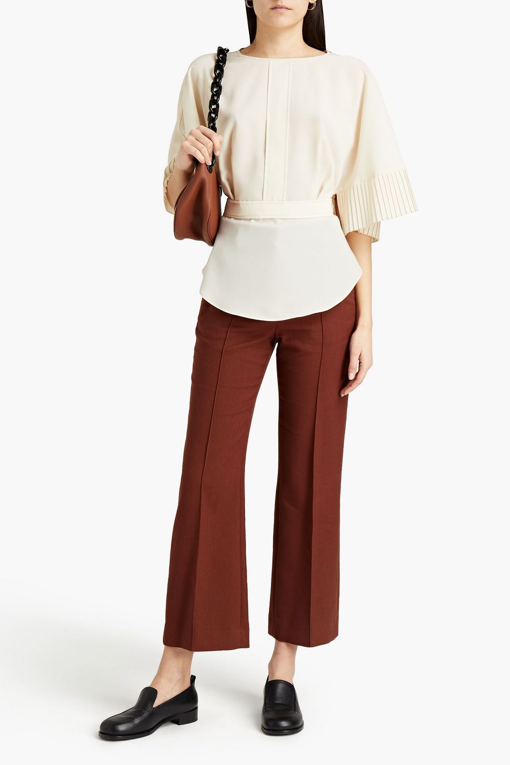 SEE BY CHLOÉ Pleated crepe top
