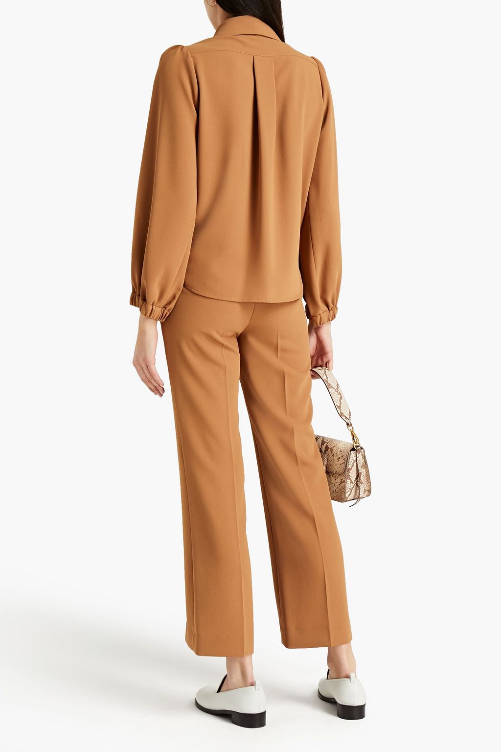 SEE BY CHLOÉ Pussy-bow crepe blouse