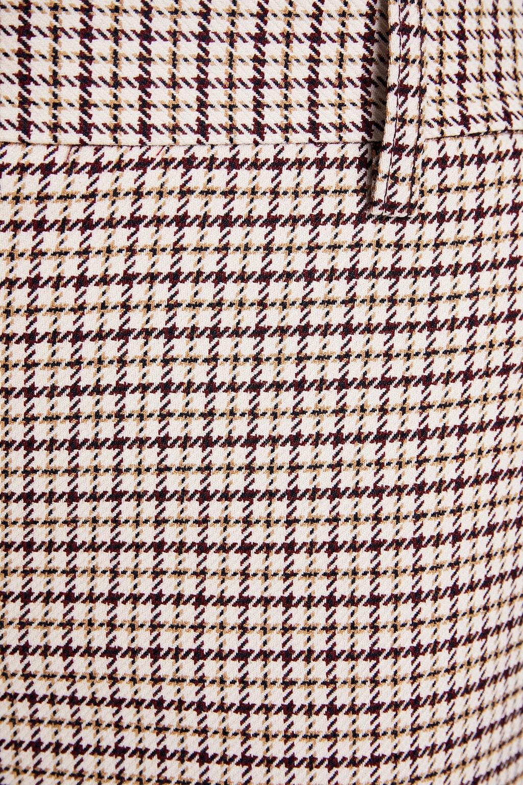 SEE BY CHLOÉ Checked jacquard straight-leg pants