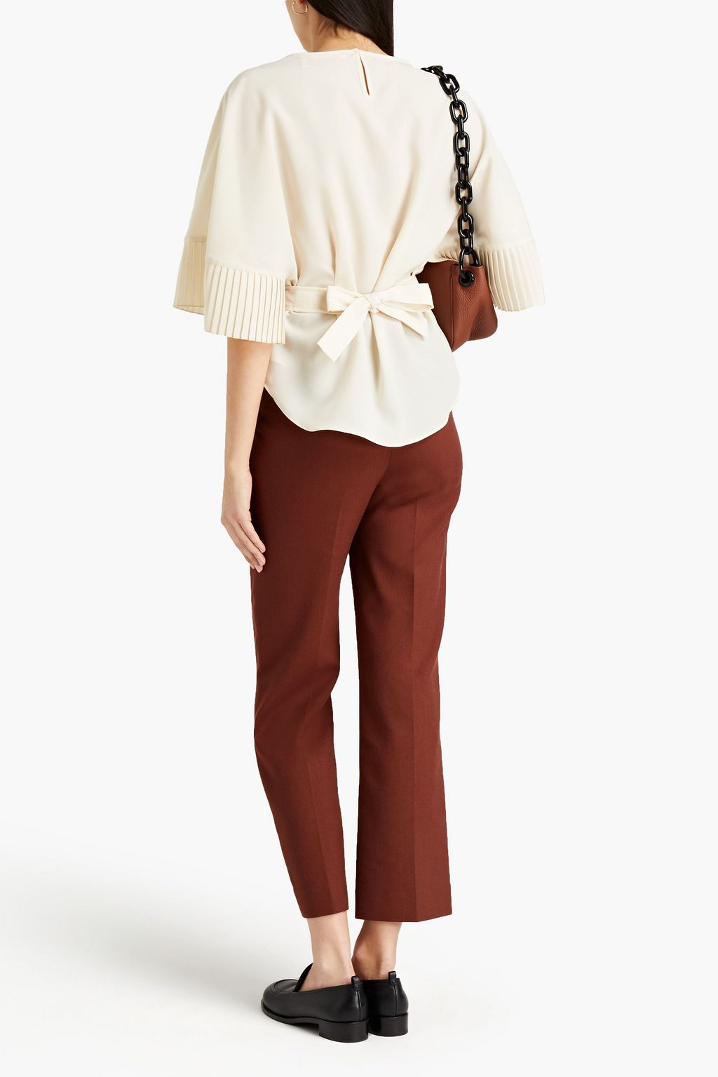 SEE BY CHLOÉ Cotton-blend twill bootcut pants