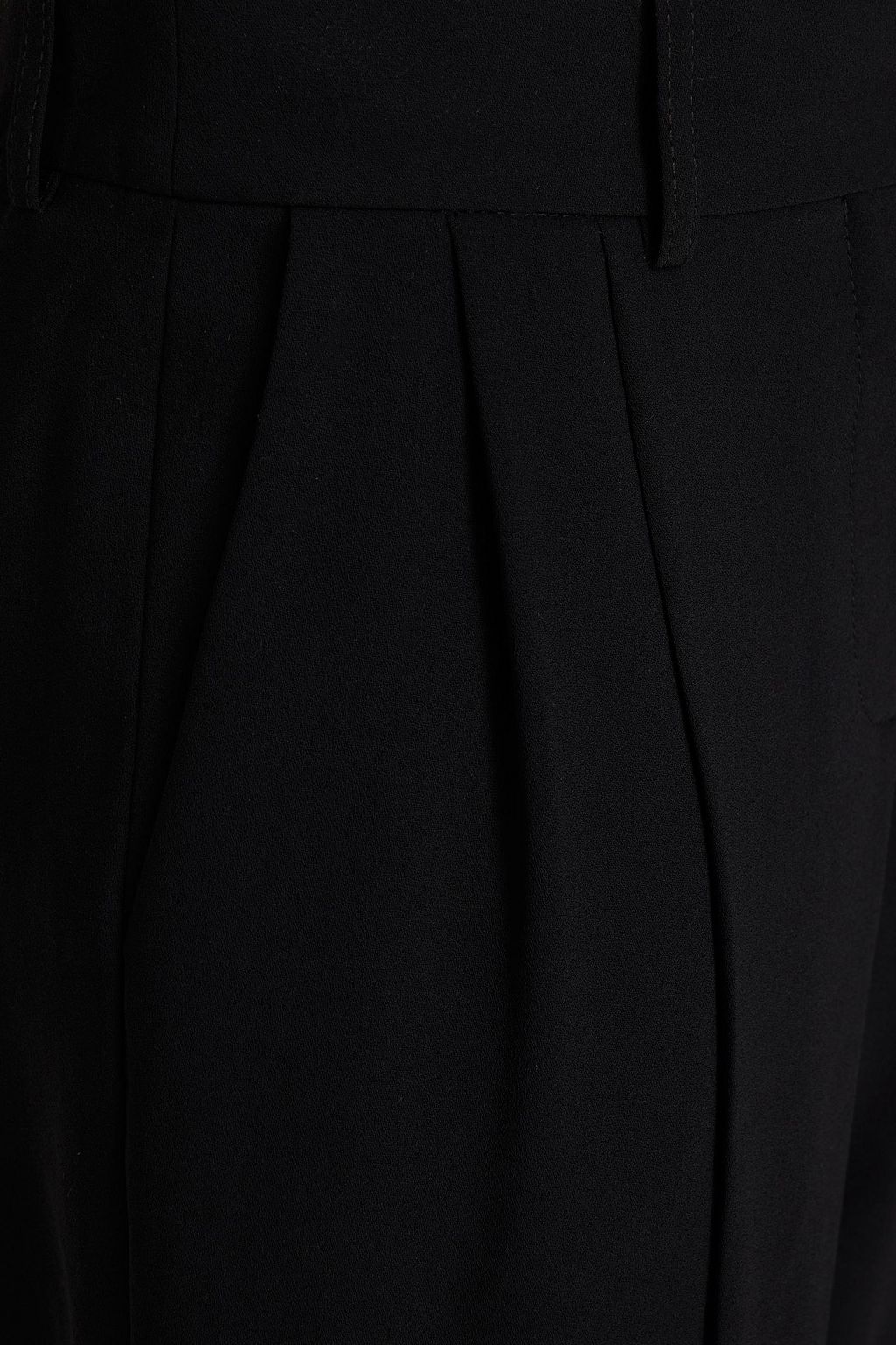 SEE BY CHLOÉ Cropped pleated crepe tapered pants