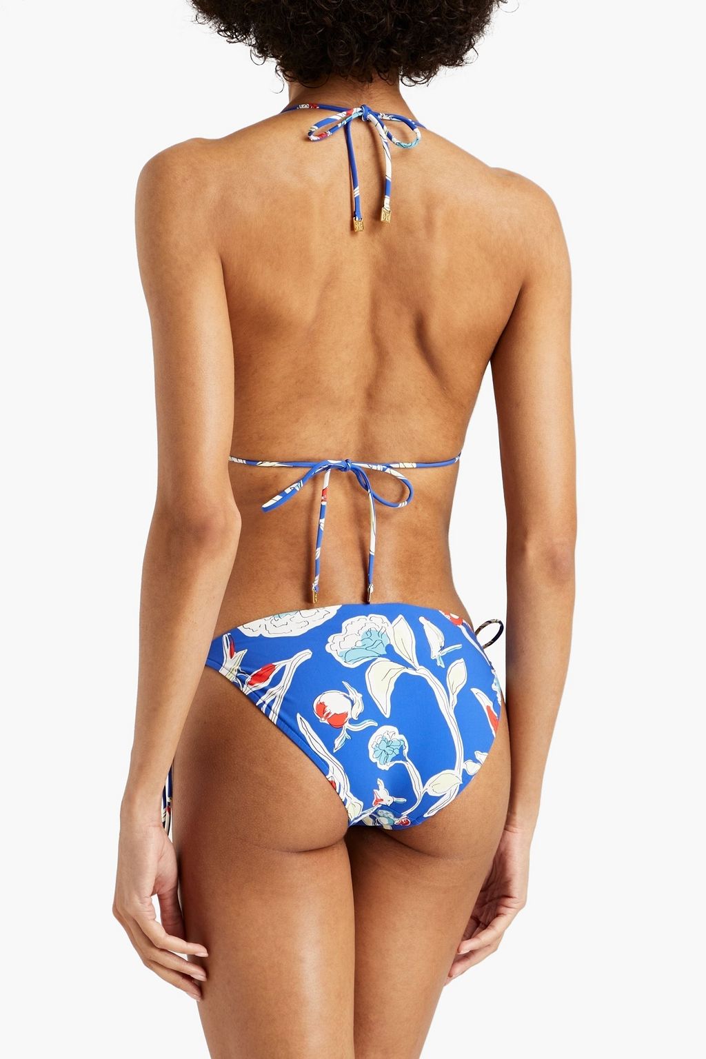 TORY BURCH Printed triangle bikini top