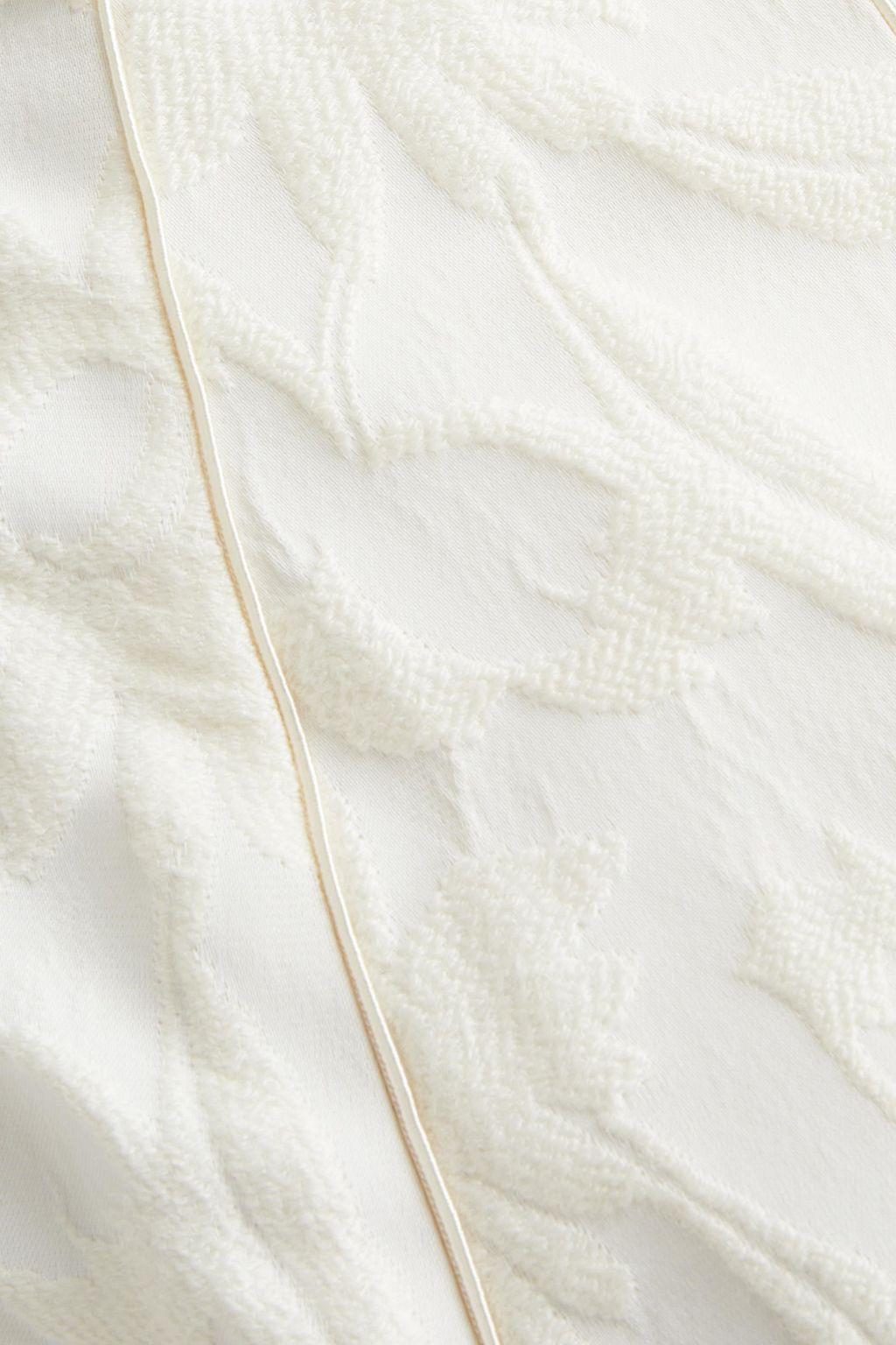 ALEXIS Fiah satin-trimmed floral-jacquard cape