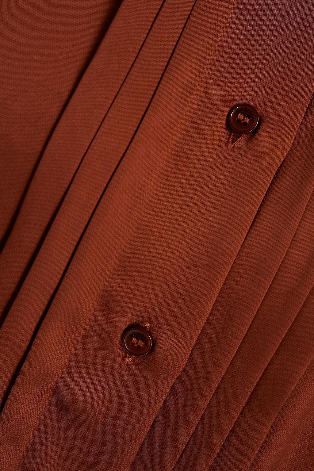 SEE BY CHLOÉ Pleated satin shirt dress
