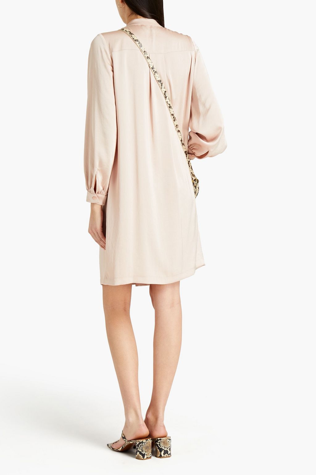 SEE BY CHLOÉ Pintucked satin shirt dress
