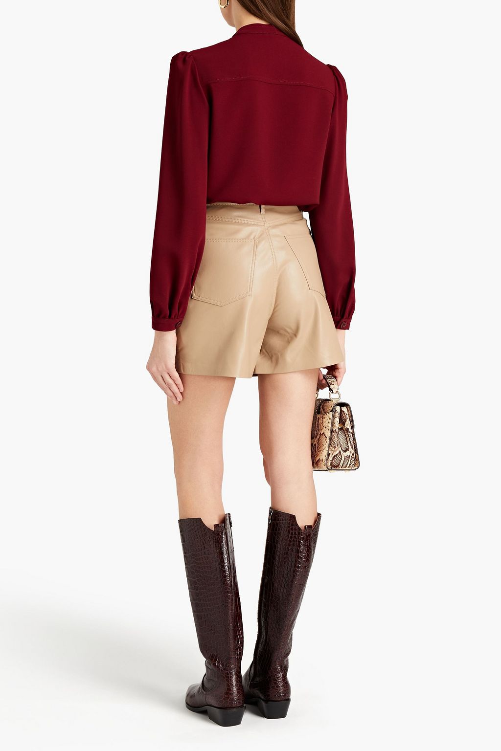 SEE BY CHLOÉ Ruffle-trimmed crepe blouse
