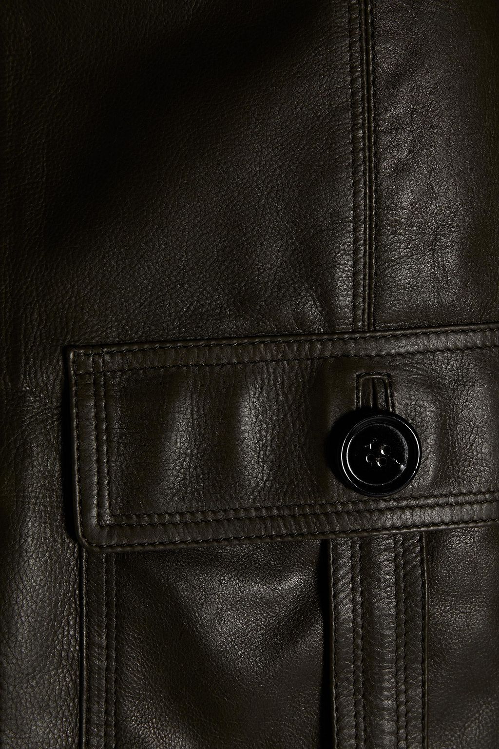 CHLOÉ Textured-leather skirt