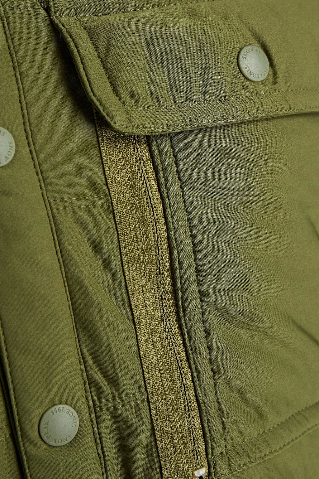 SNOW PEAK Padded tech-jersey overshirt