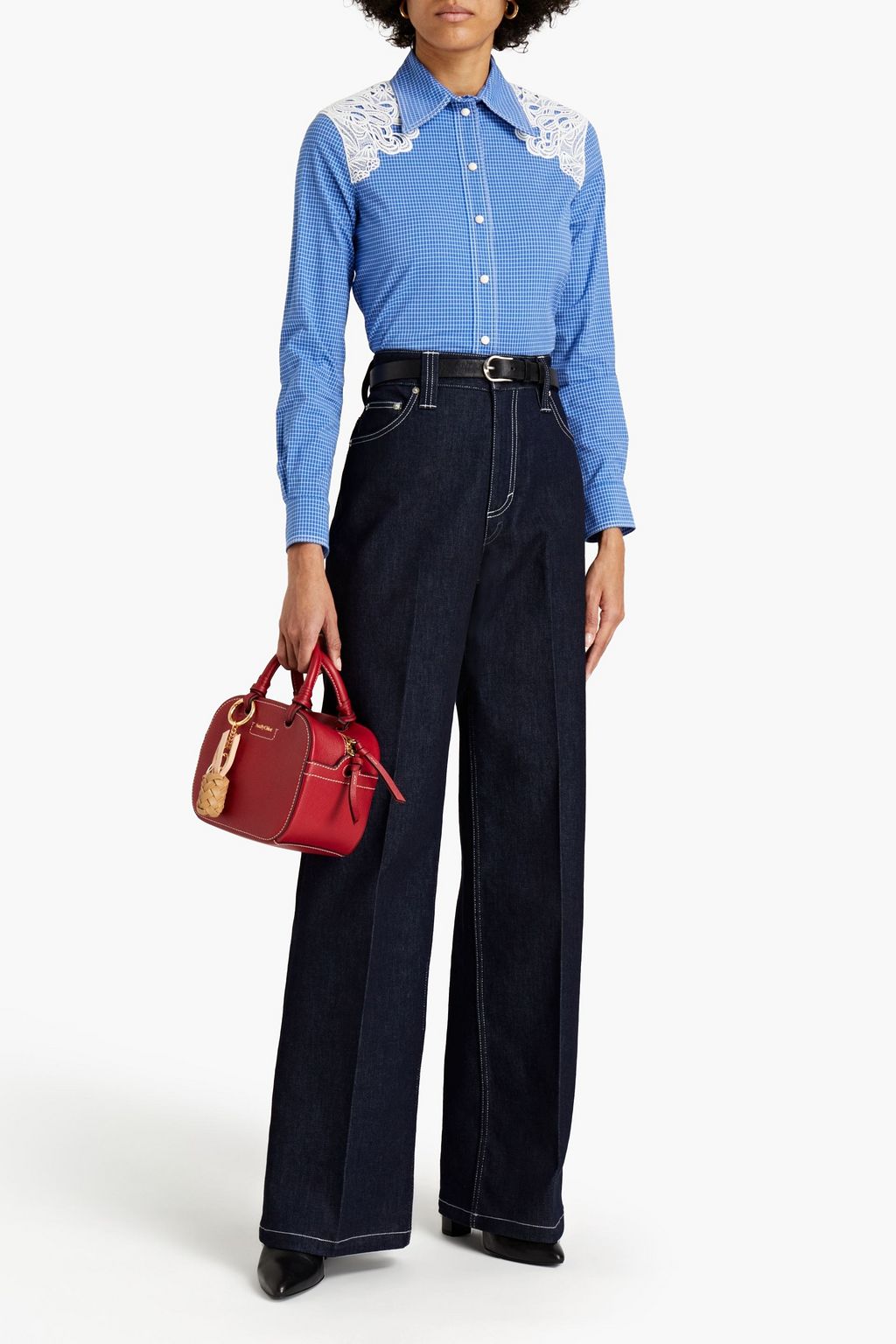 CHLOÉ High-rise wide-leg jeans