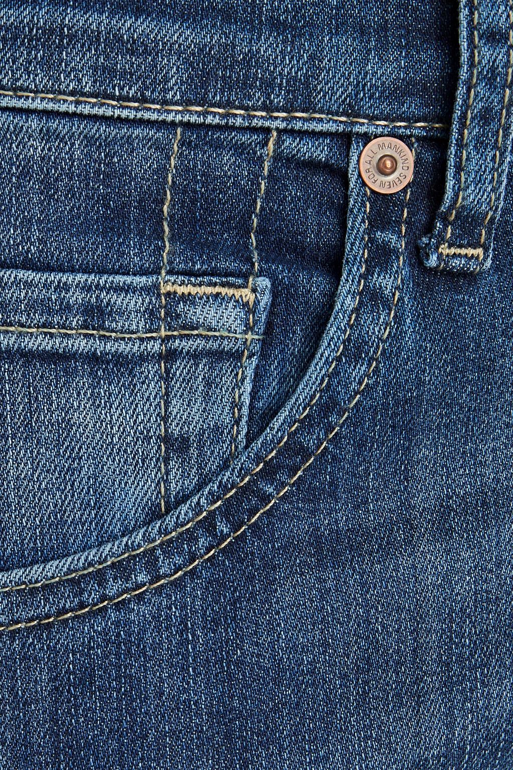 7 FOR ALL MANKIND Slimmy slim-fit faded denim jeans