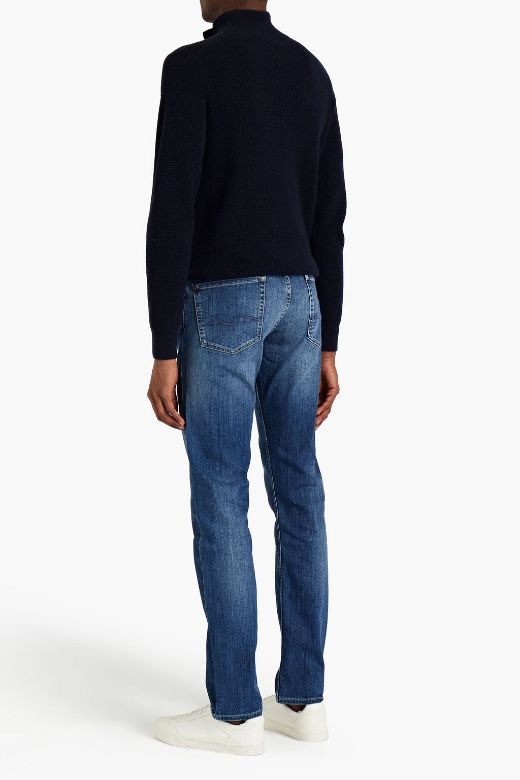 7 FOR ALL MANKIND Slimmy slim-fit faded denim jeans