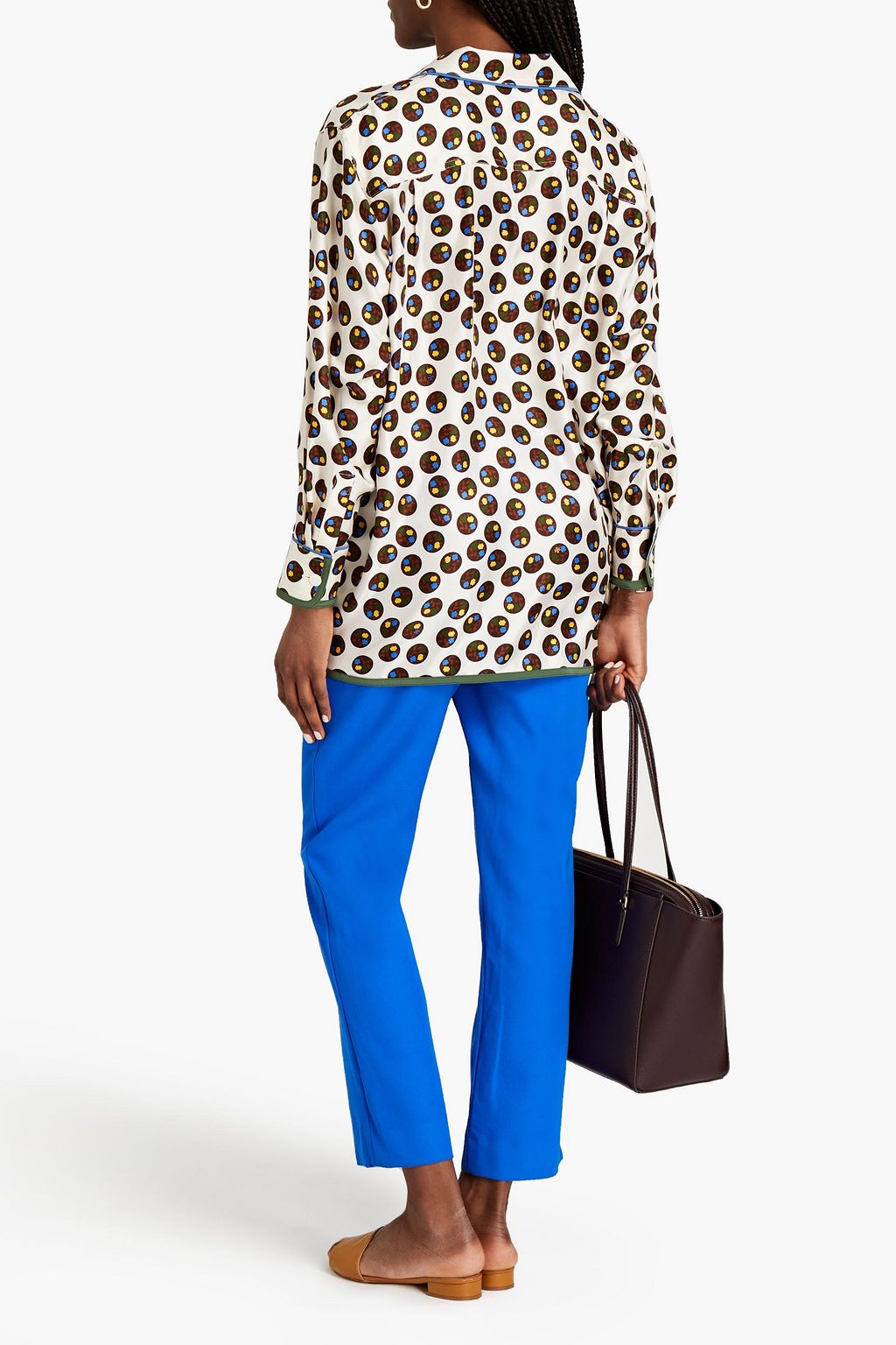 TORY BURCH Bedrucktes Hemd aus Seiden-Twill