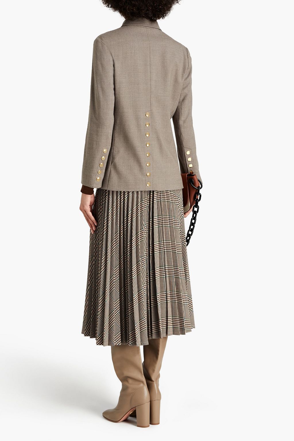CHLOÉ Mélange wool-blend jacket