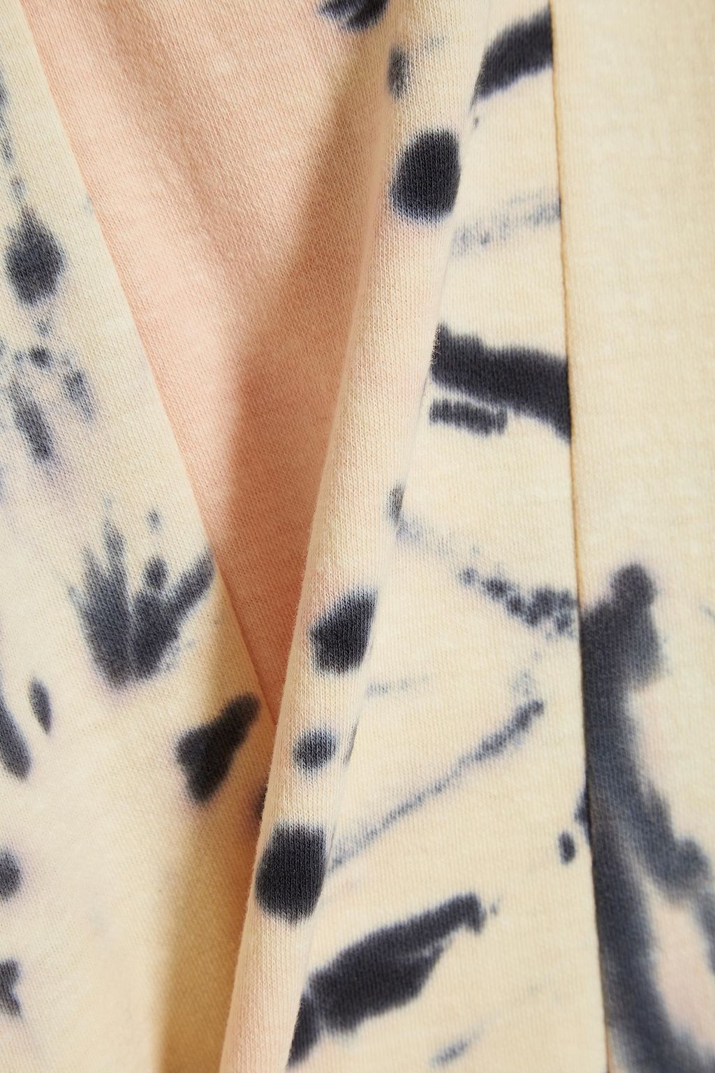PROENZA SCHOULER Cutout tie-dyed cotton-blend jersey T-shirt