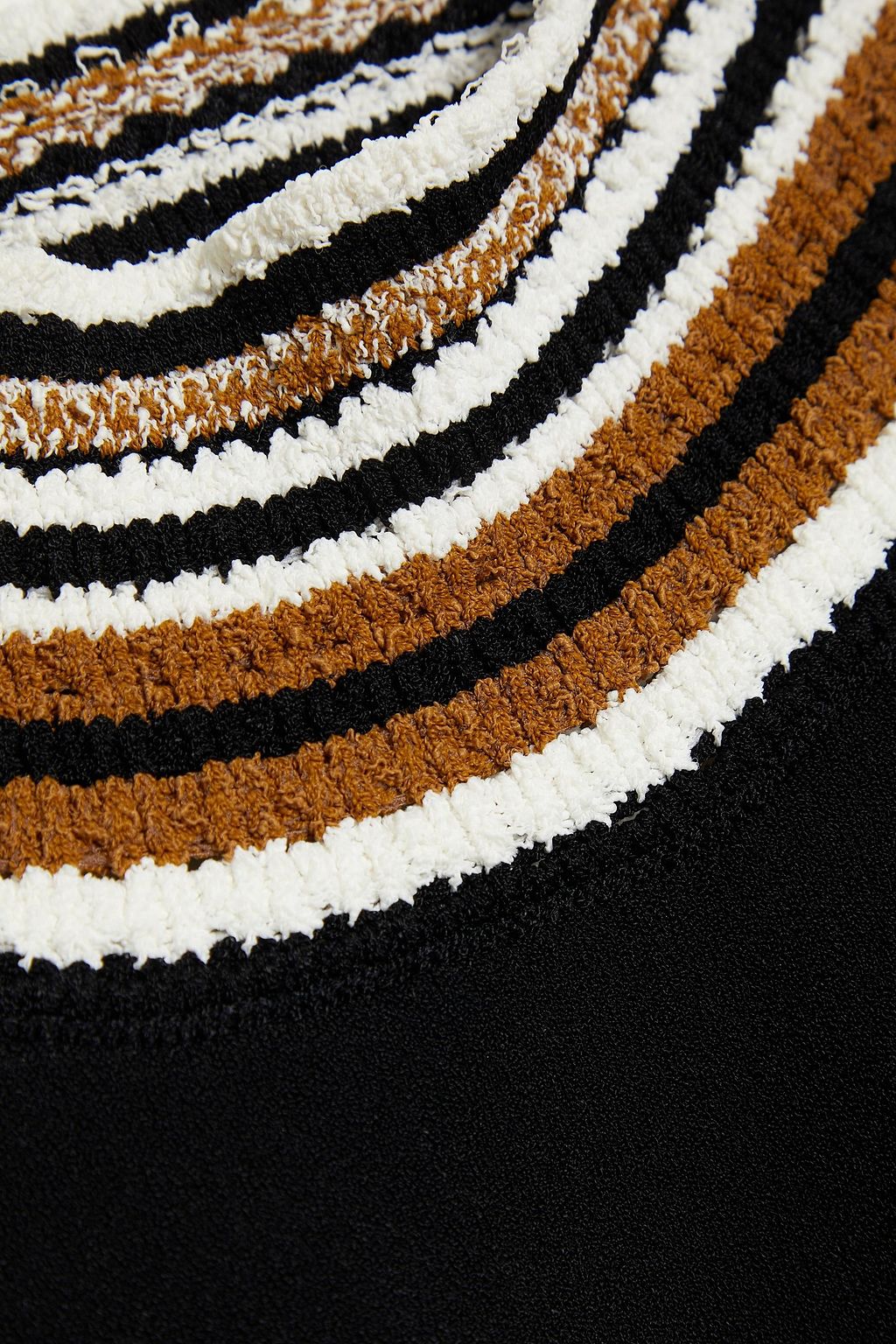 PROENZA SCHOULER Open-back crochet-paneled stretch-jersey top