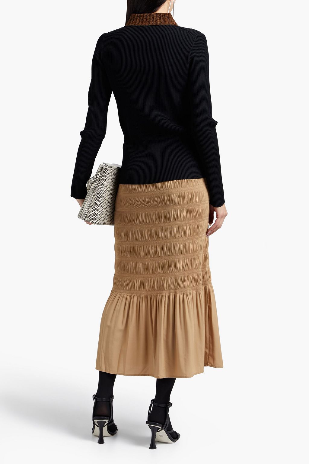 PROENZA SCHOULER Ribbed-knit polo sweater