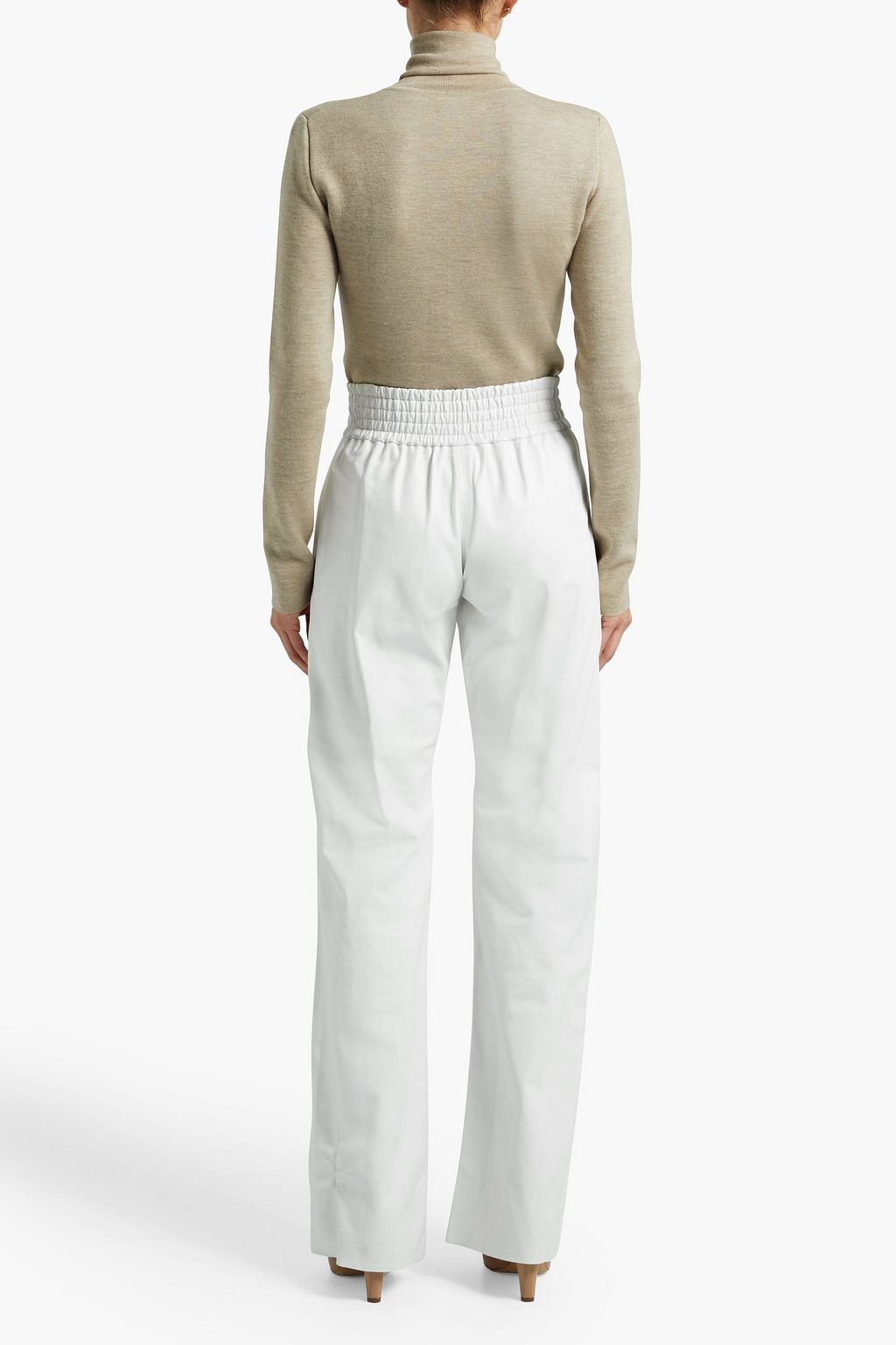 GABRIELA HEARST Themis gathered leather wide-leg pants