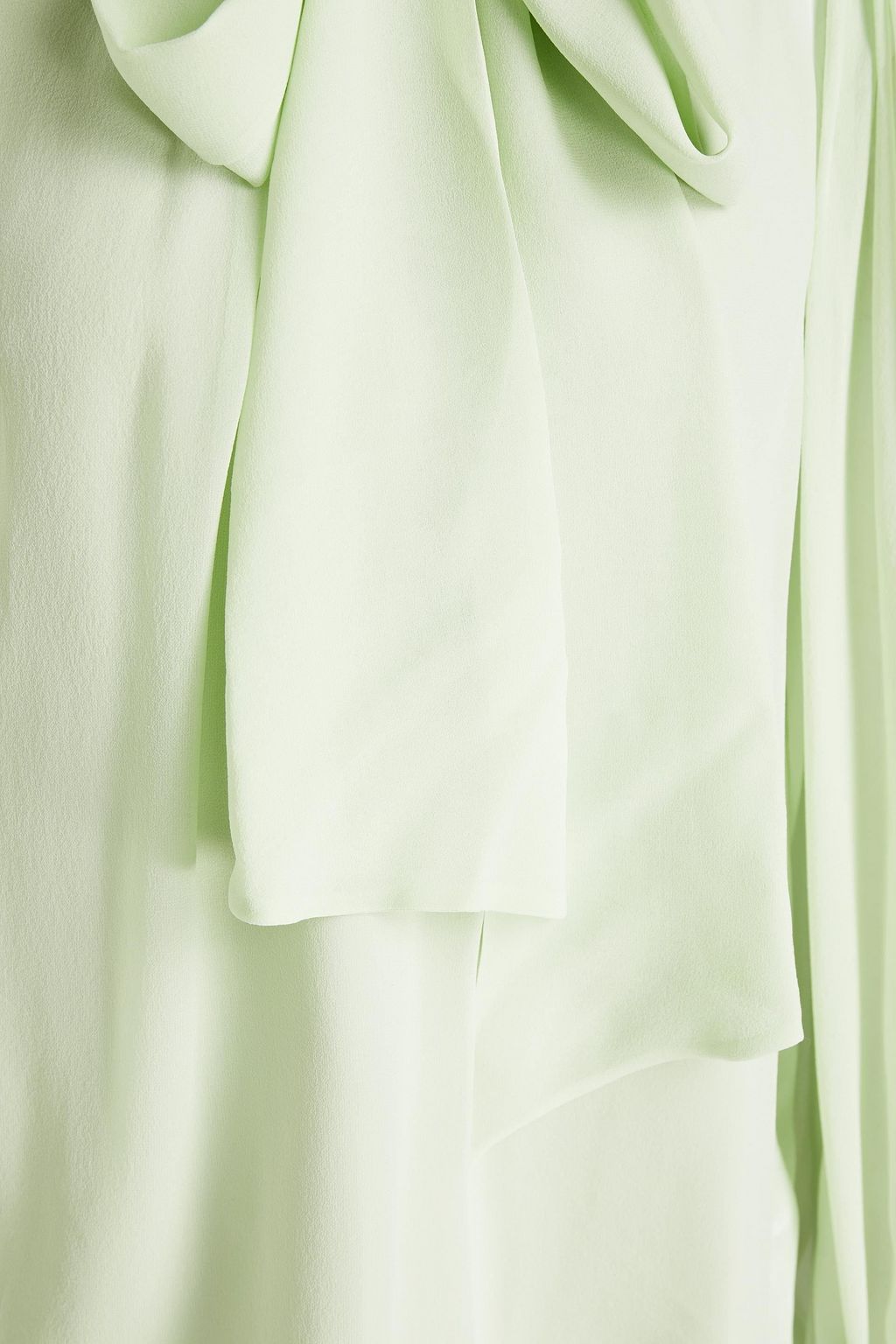 TORY BURCH Pussy-bow silk-chiffon blouse
