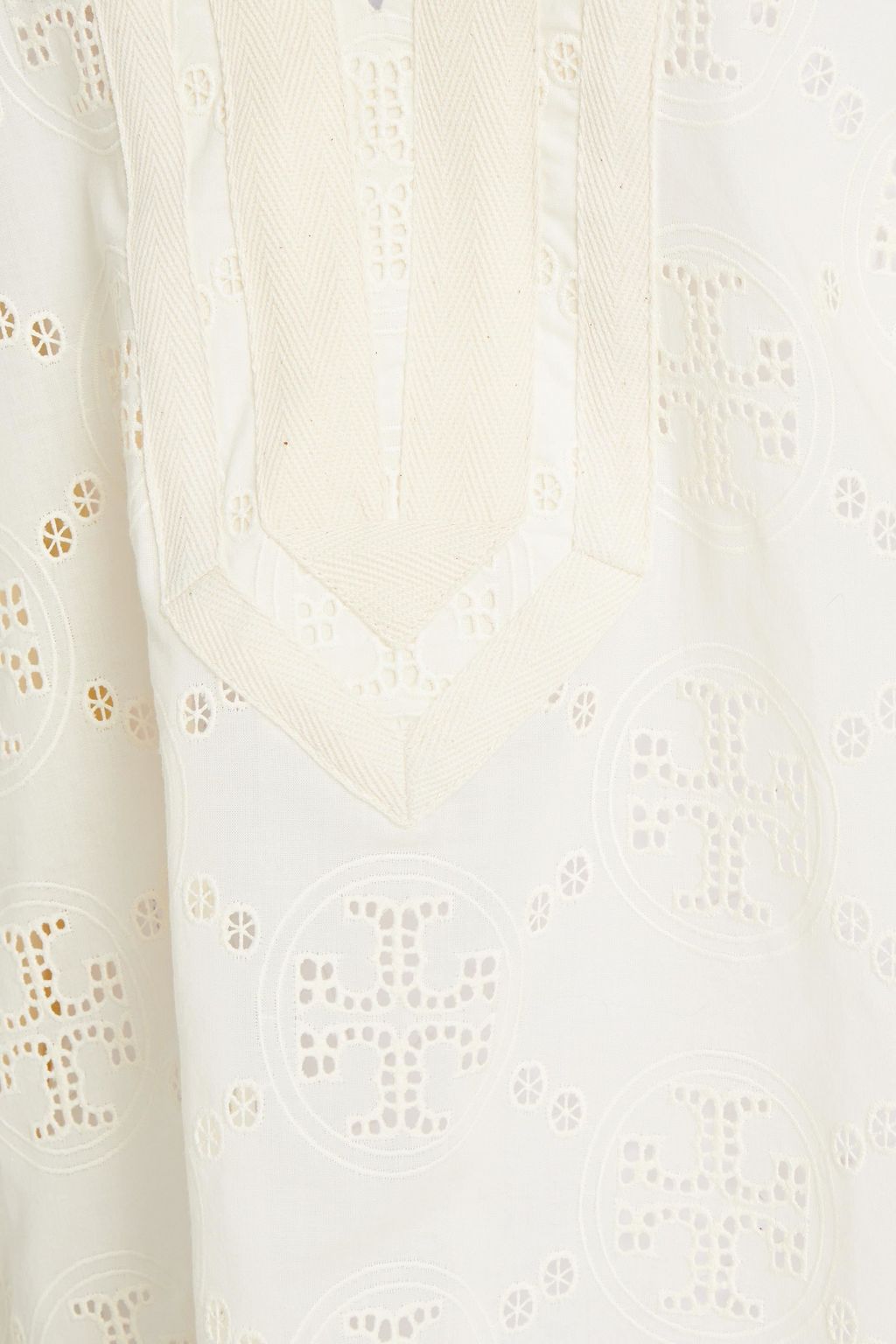 TORY BURCH Broderie anglaise cotton tunic