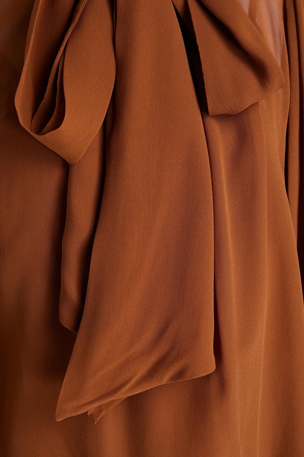 TORY BURCH Pussy-bow silk-chiffon blouse