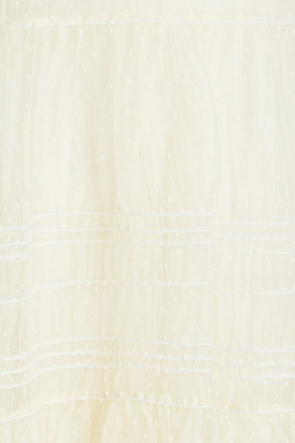 TORY BURCH Gathered Swiss-dot silk-organza midi dress