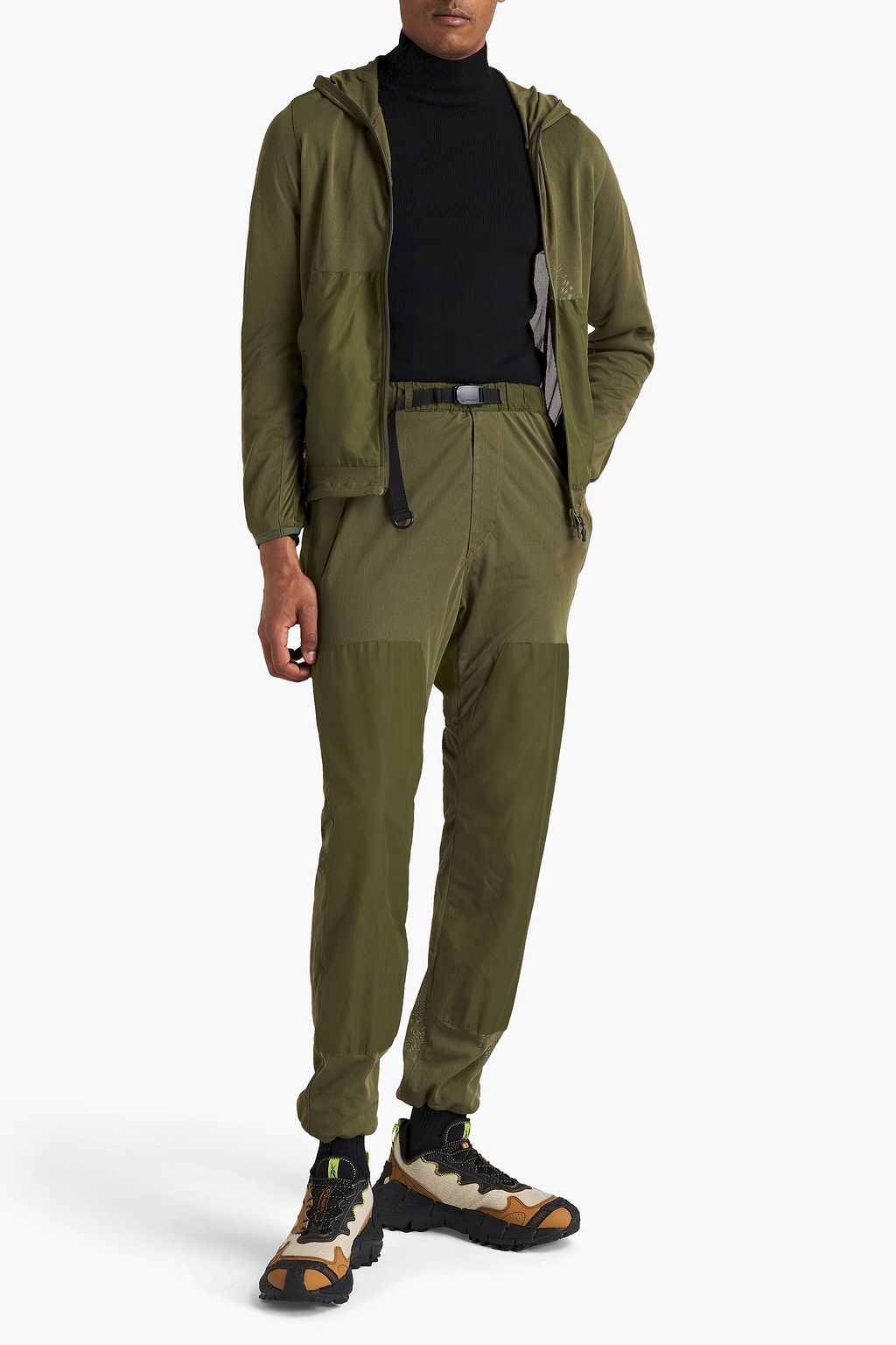 SNOW PEAK Mesh-paneled shell cargo pants