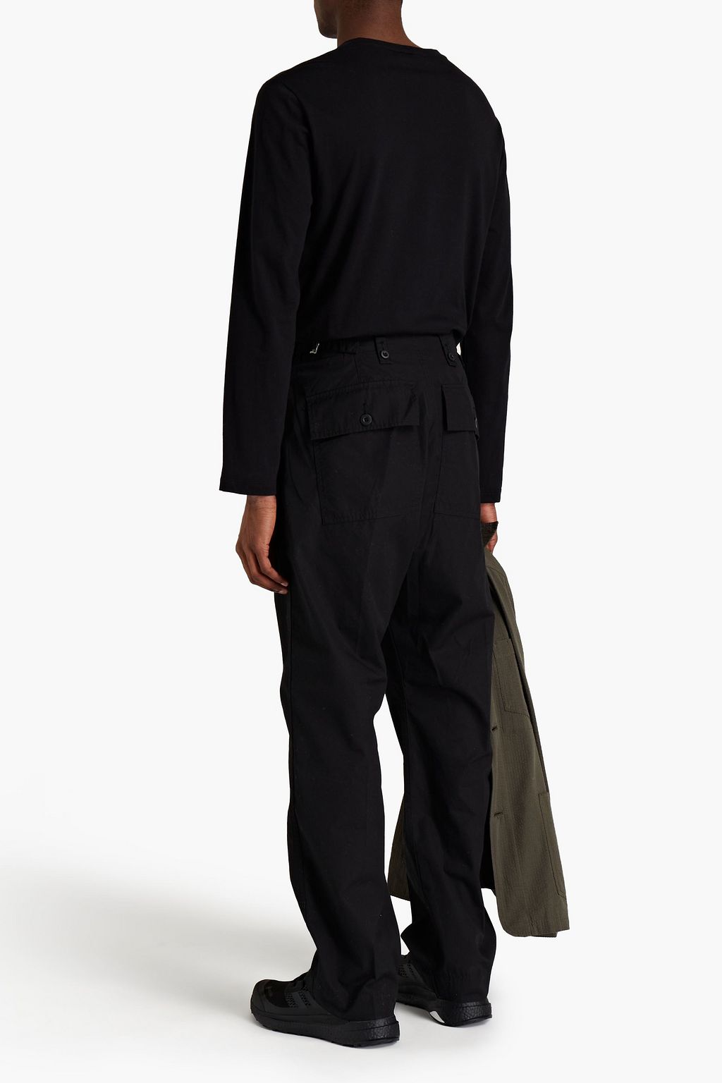 SNOW PEAK Belted shell track pants