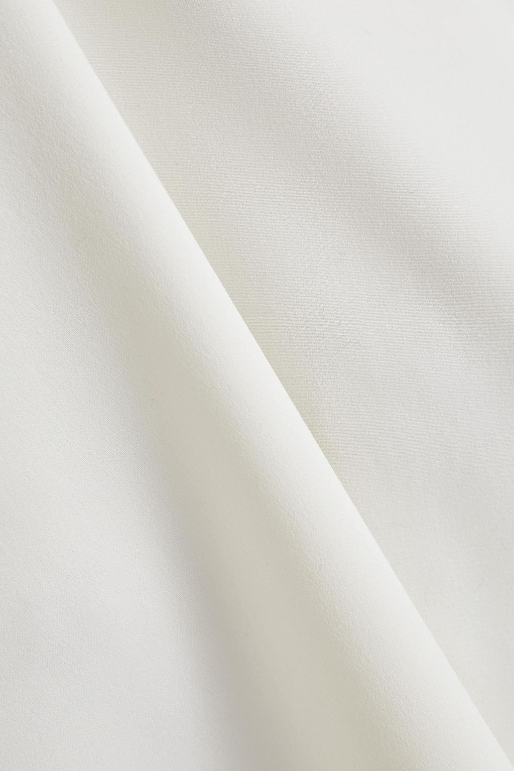 OSCAR DE LA RENTA Cutout button-detailed silk-blend crepe top