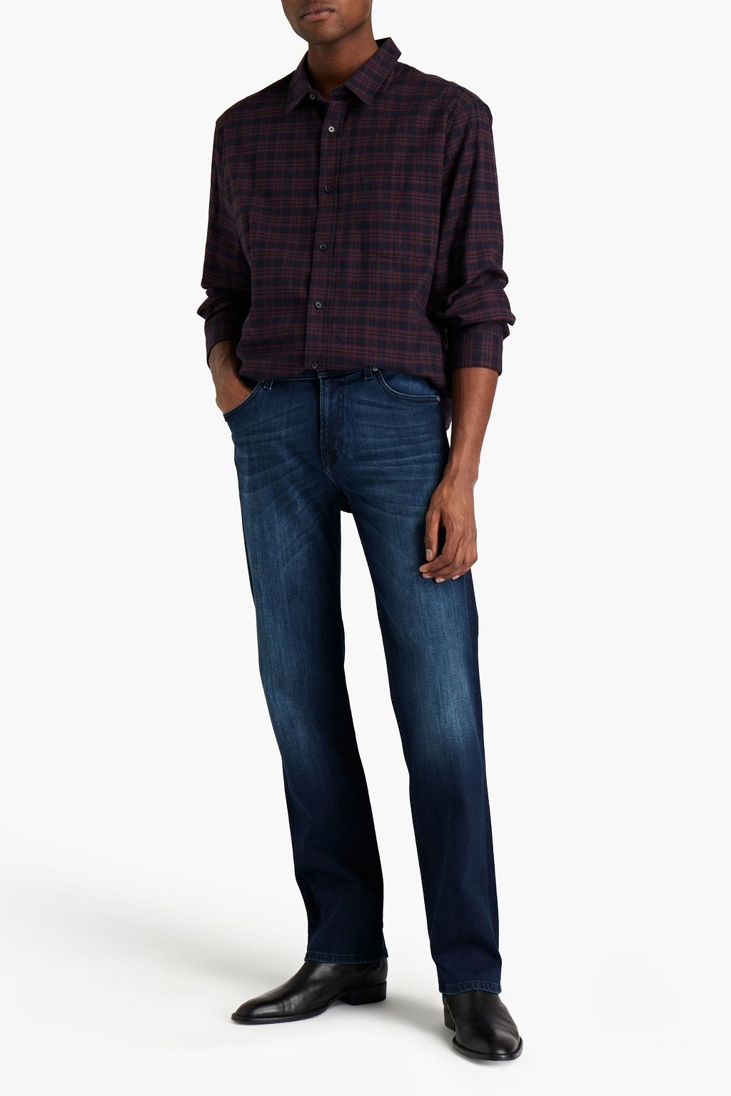 7 FOR ALL MANKIND Standard faded denim jeans