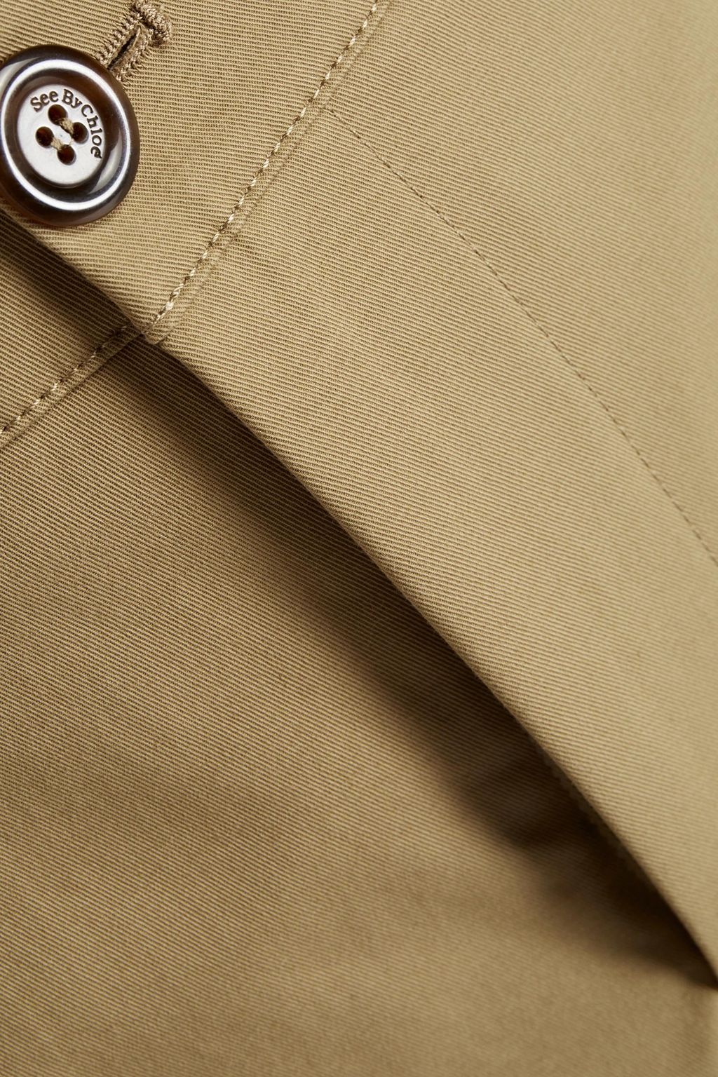 SEE BY CHLOÉ Cropped cotton-blend gabardine tapered pants