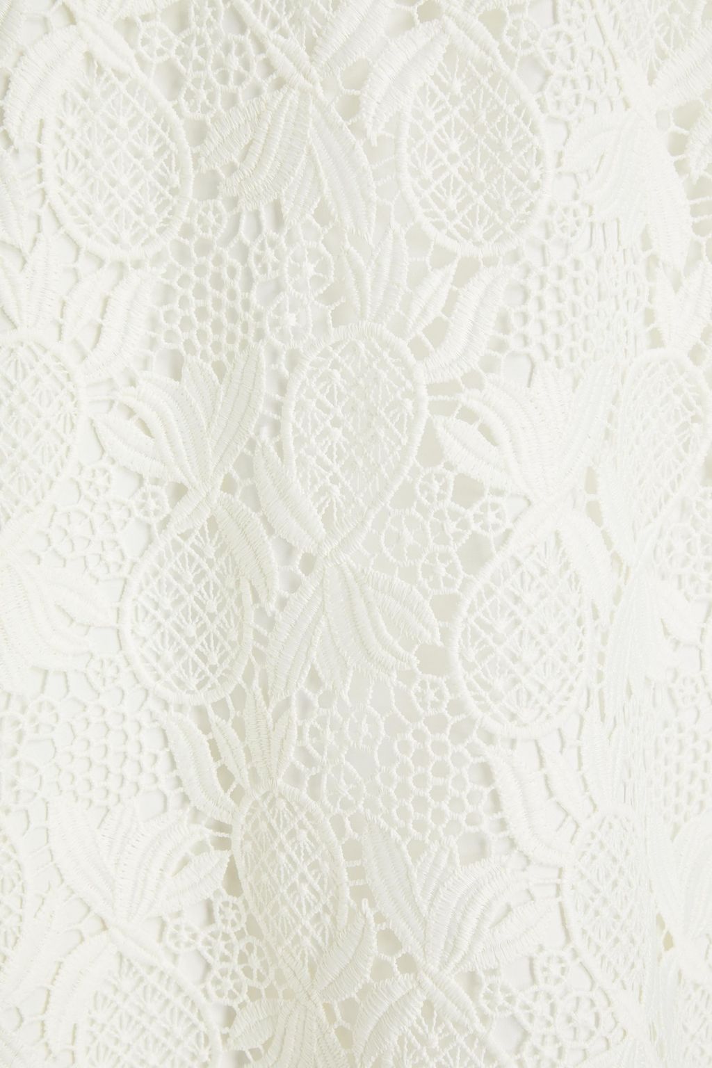SEE BY CHLOÉ Layered poplin and guipure lace mini dress