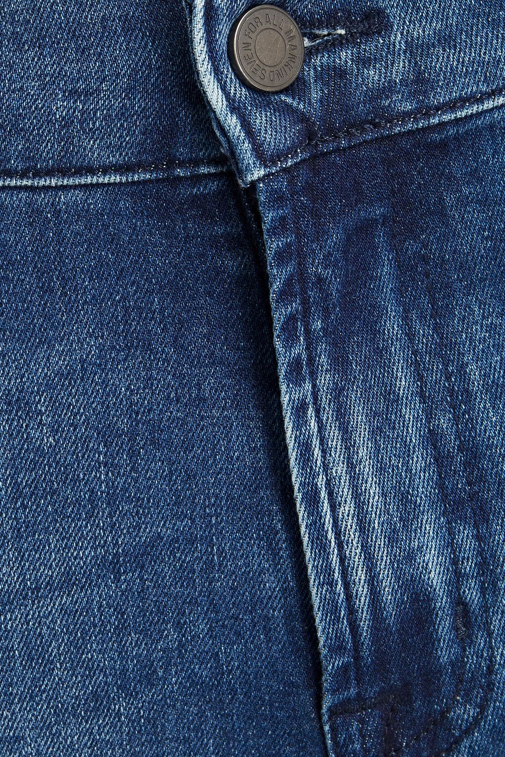 7 FOR ALL MANKIND Ronnie skinny-fit faded denim jeans