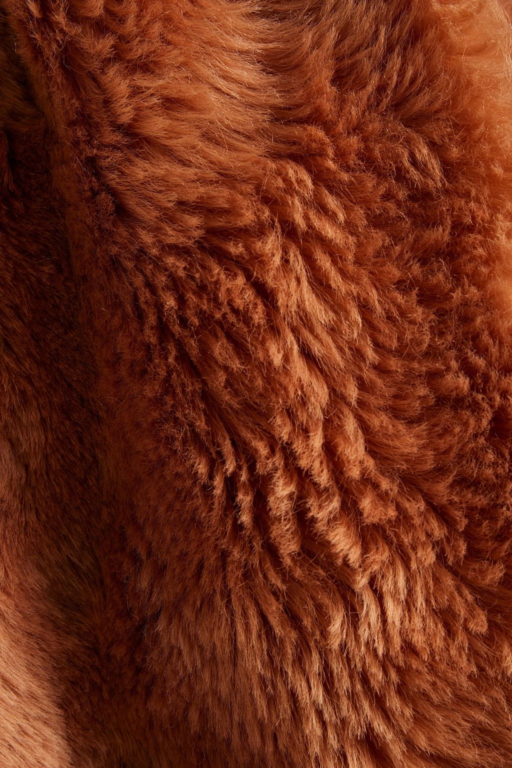 CHLOÉ Belted shearling coat