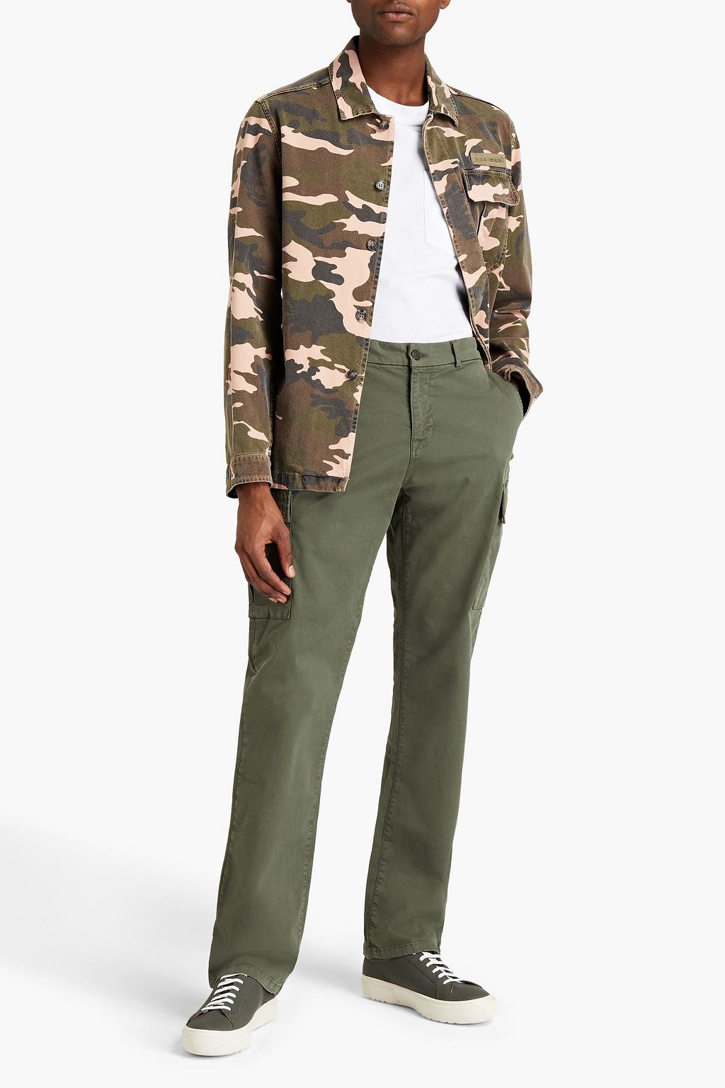 7 FOR ALL MANKIND Slimmy stretch-cotton twill cargo pants