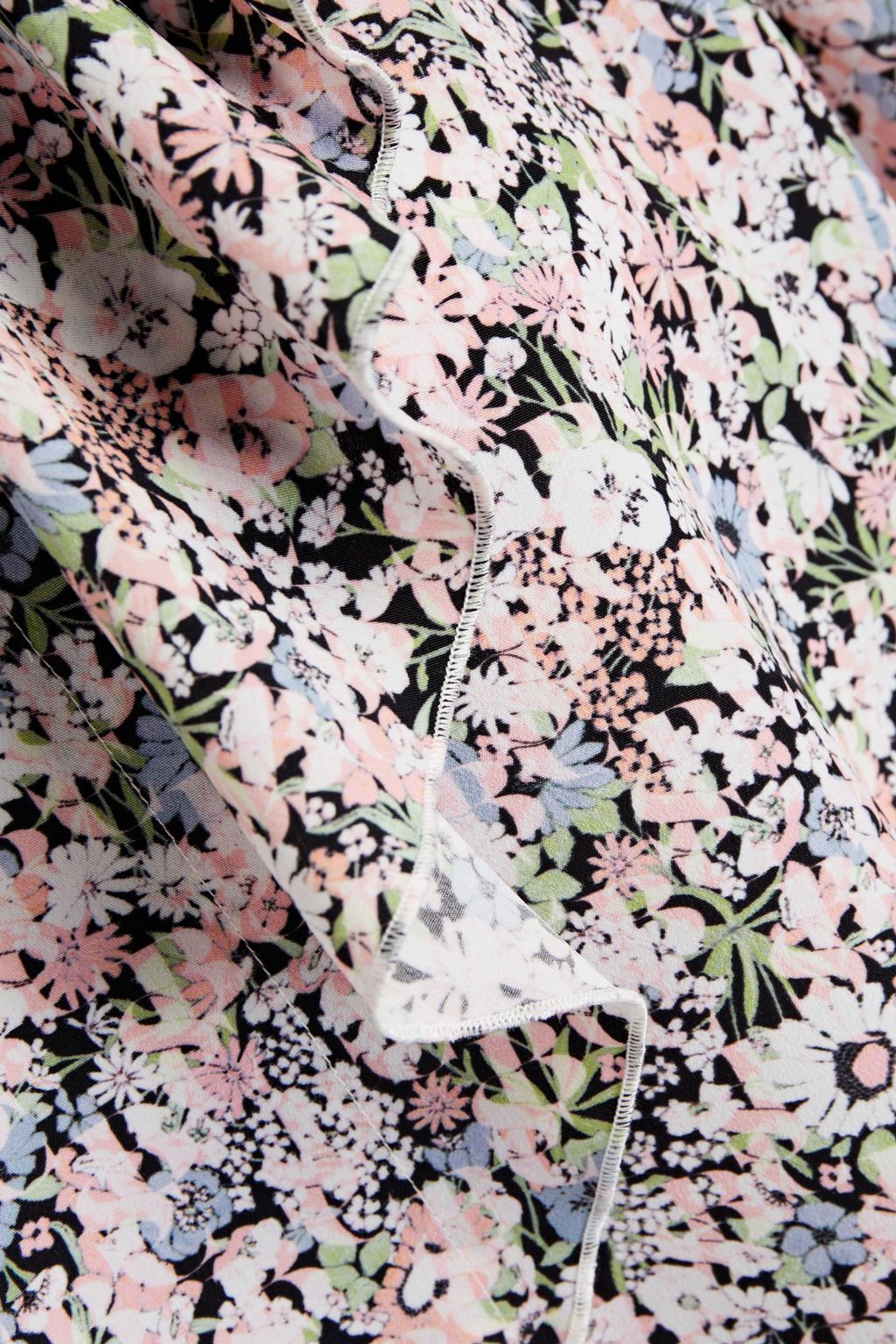 SEE BY CHLOÉ Ruffled gathered printed crepe top