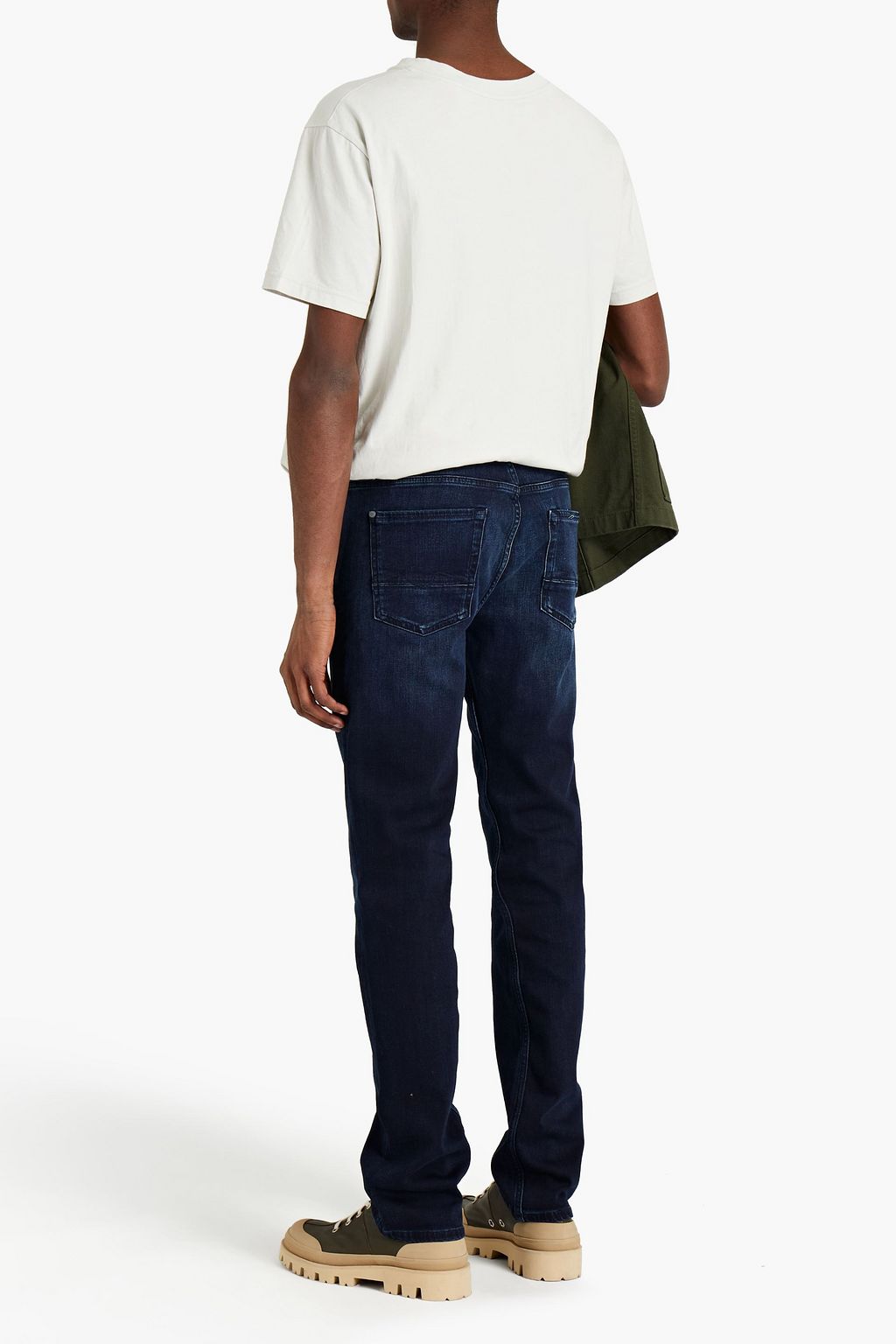 7 FOR ALL MANKIND Slimmy slim-fit whiskered denim jeans