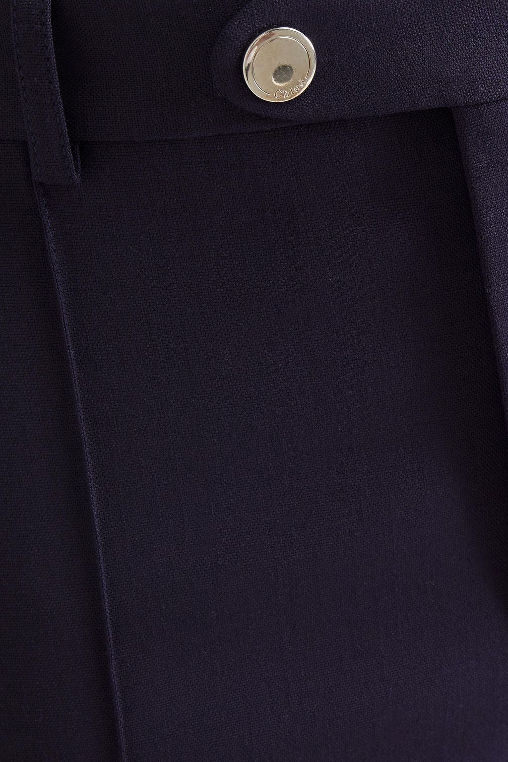 CHLOÉ Wool-blend crepe straight-leg pants