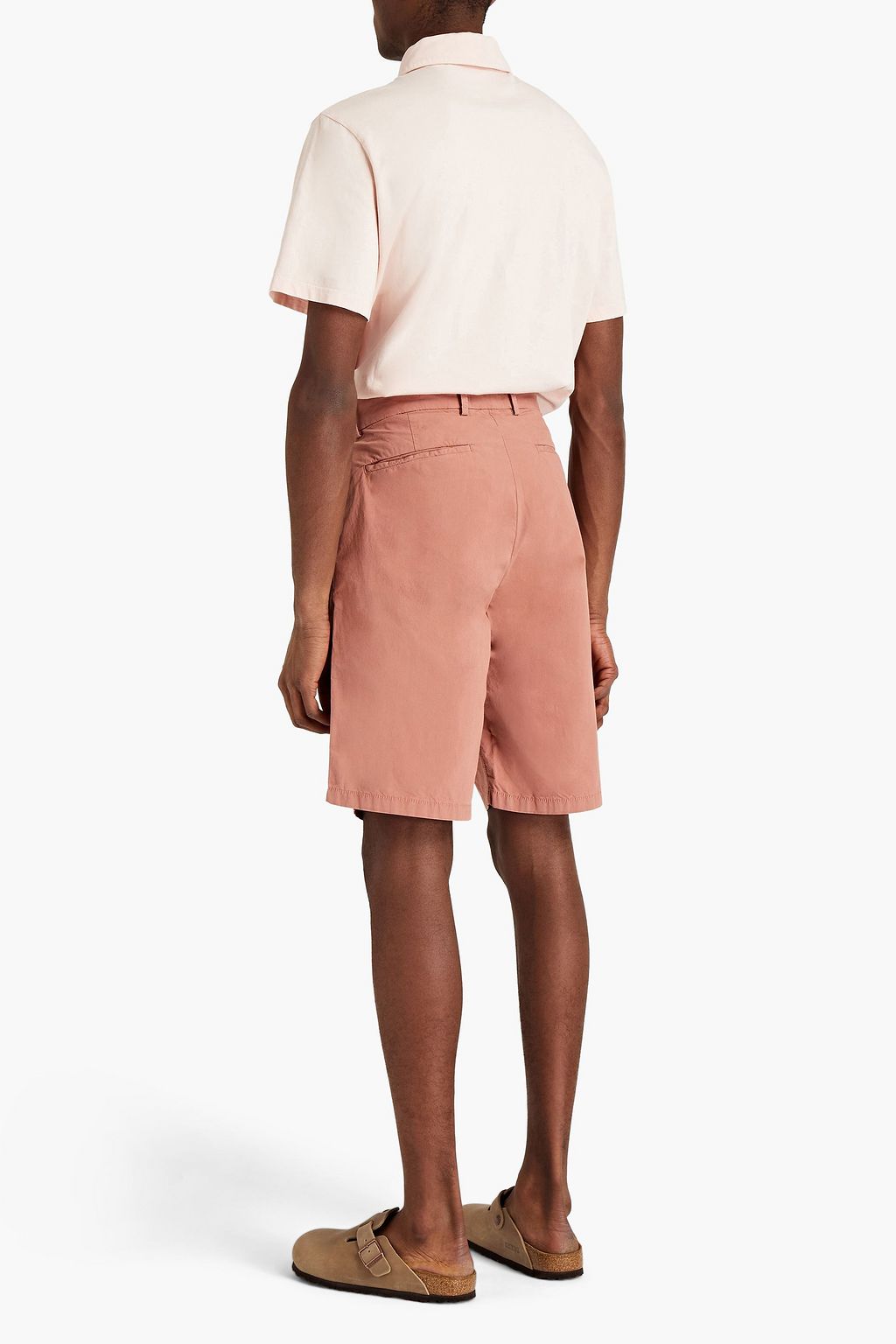 7 FOR ALL MANKIND Slimmy cotton-blend poplin shorts