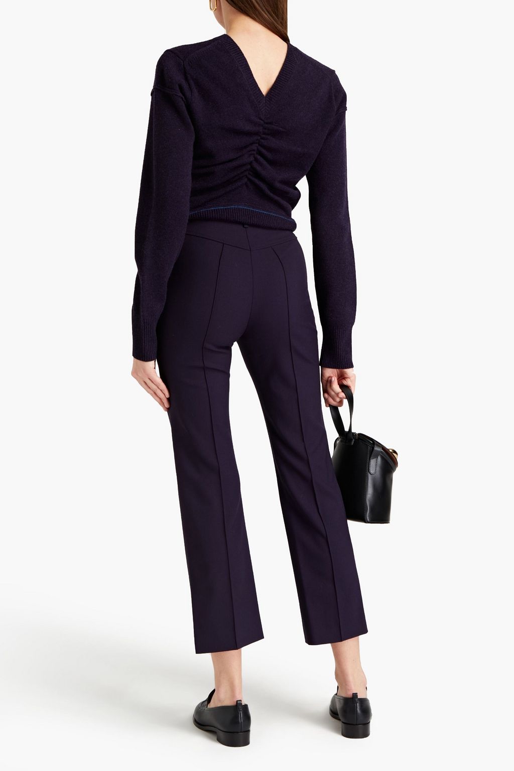 CHLOÉ Ruched wool-blend sweater