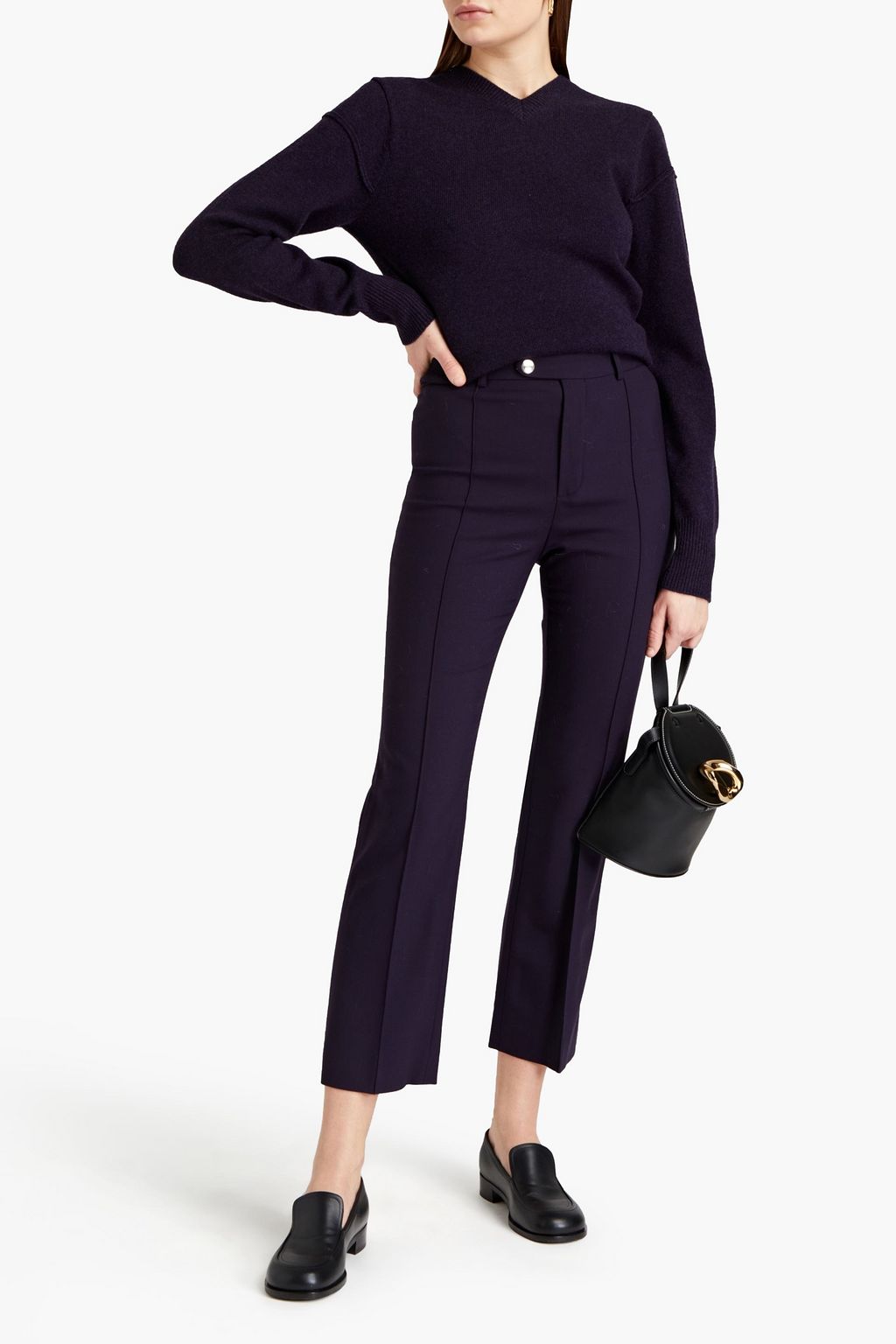 CHLOÉ Ruched wool-blend sweater