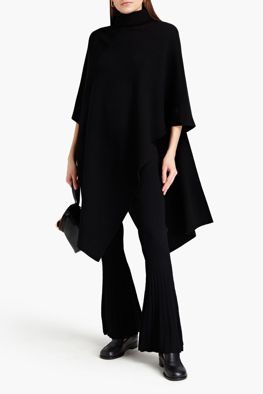 CHLOÉ Asymmetric cashmere poncho