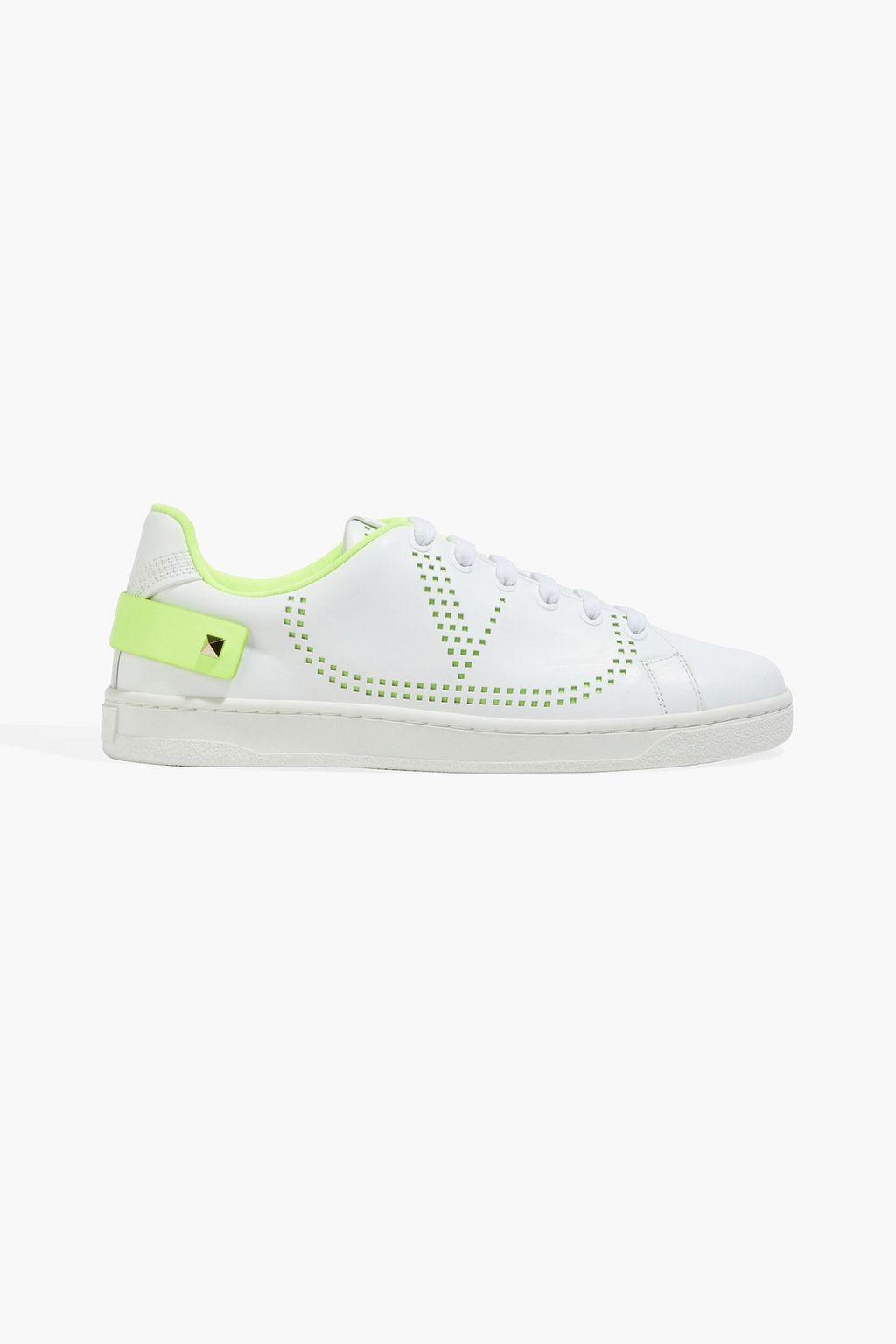 VALENTINO GARAVANI Backnet perforated leather sneakers | THE OUTNET