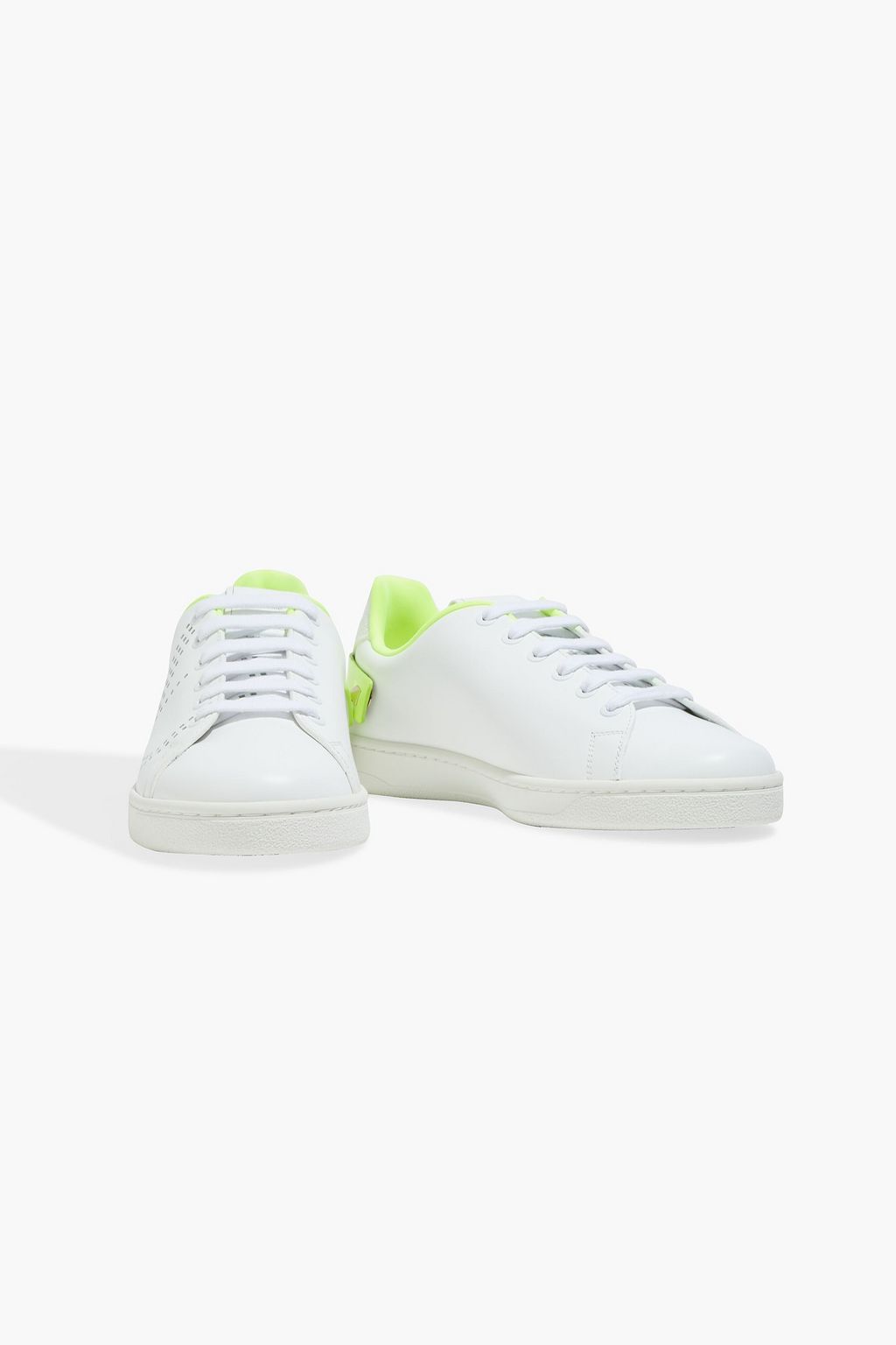 VALENTINO GARAVANI Backnet perforated leather sneakers