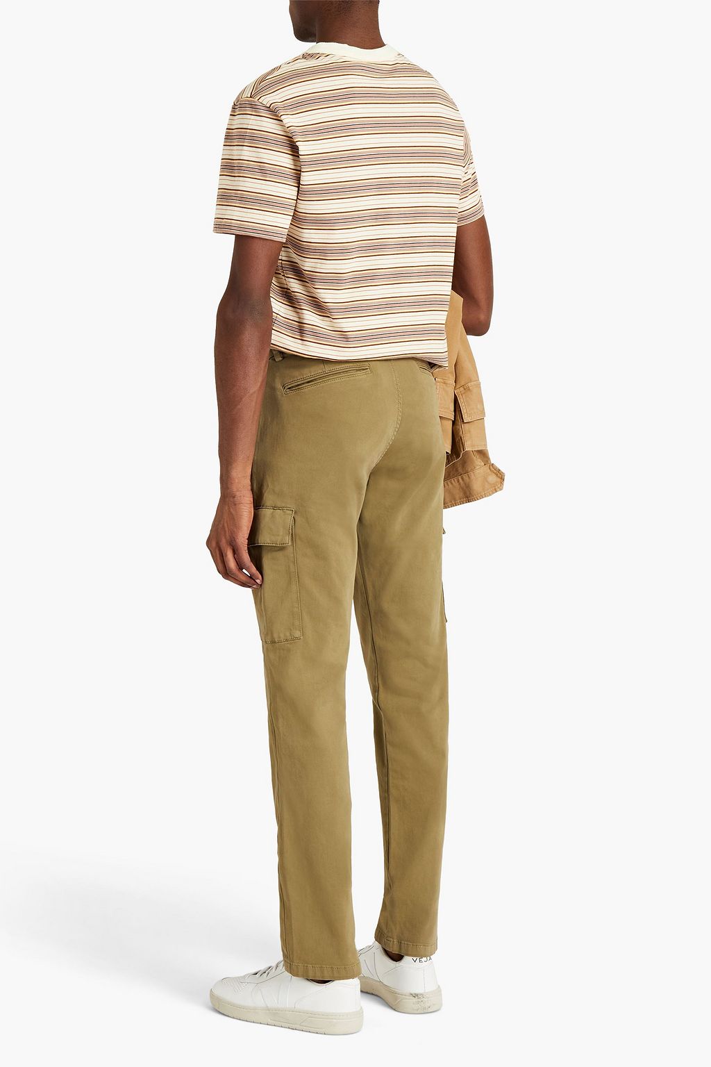7 FOR ALL MANKIND Slim-fit cotton-blend sateen cargo pants