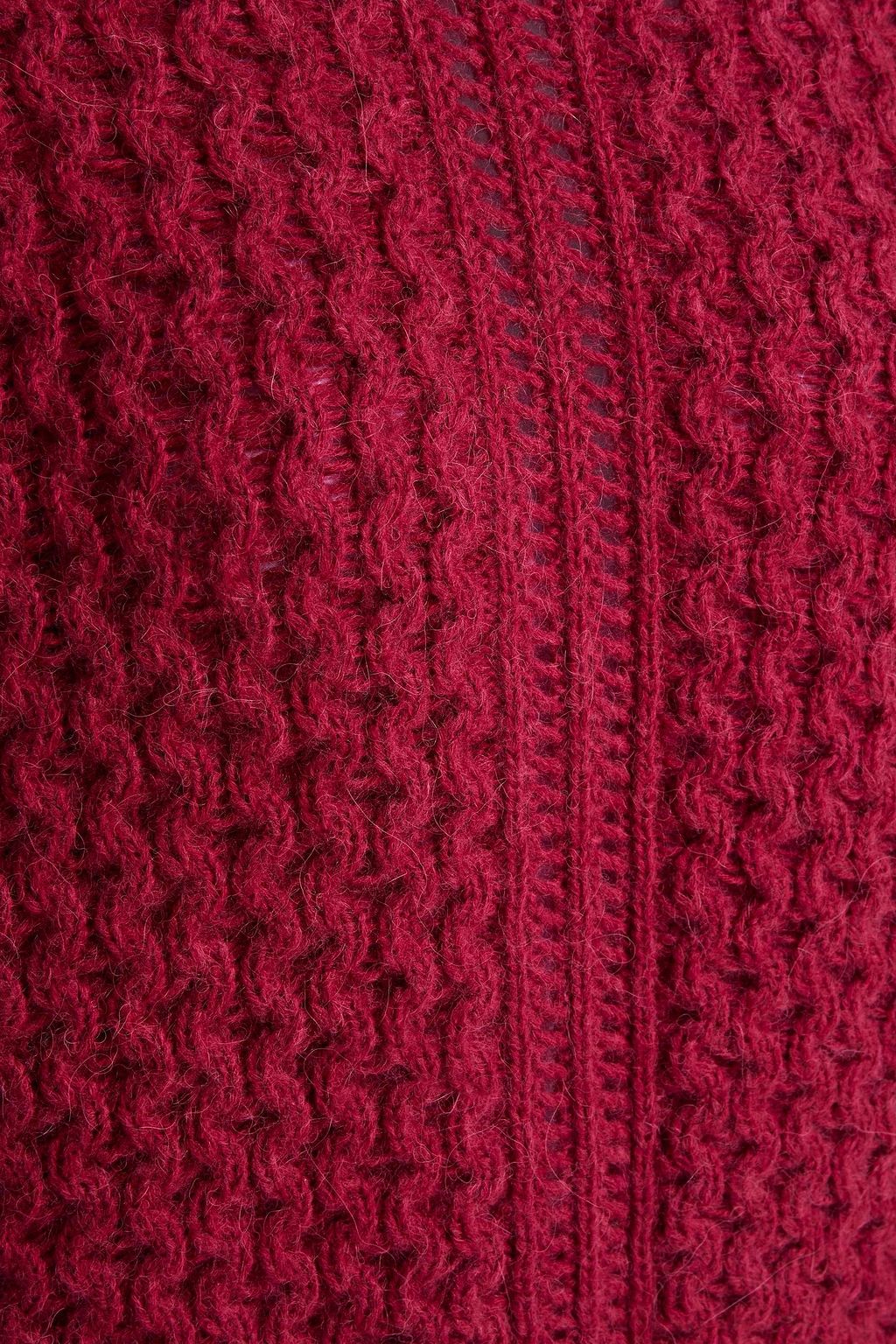 SEE BY CHLOÉ Cable-knit cotton, wool and alpaca-blend sweater