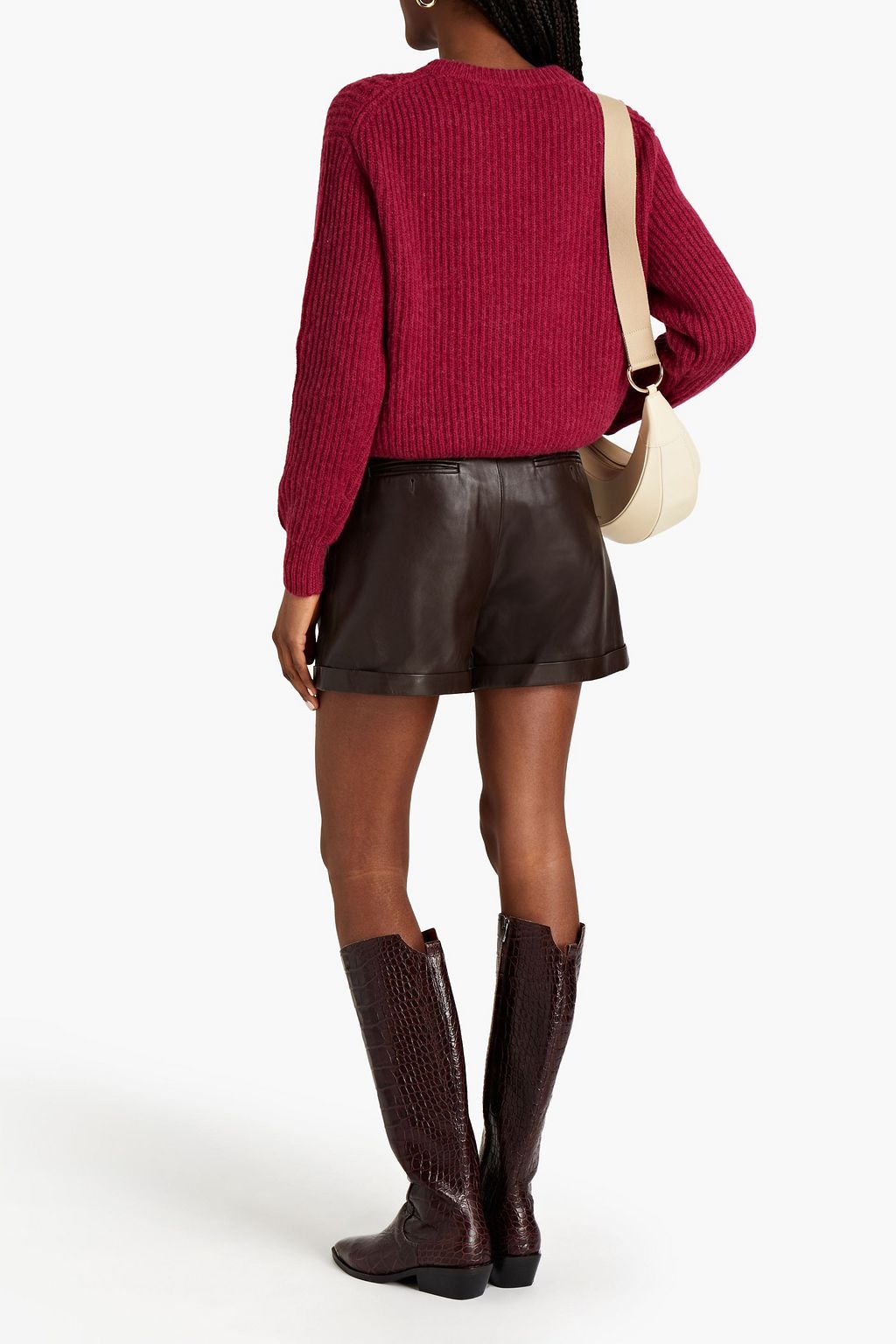 SEE BY CHLOÉ Cable-knit cotton, wool and alpaca-blend sweater