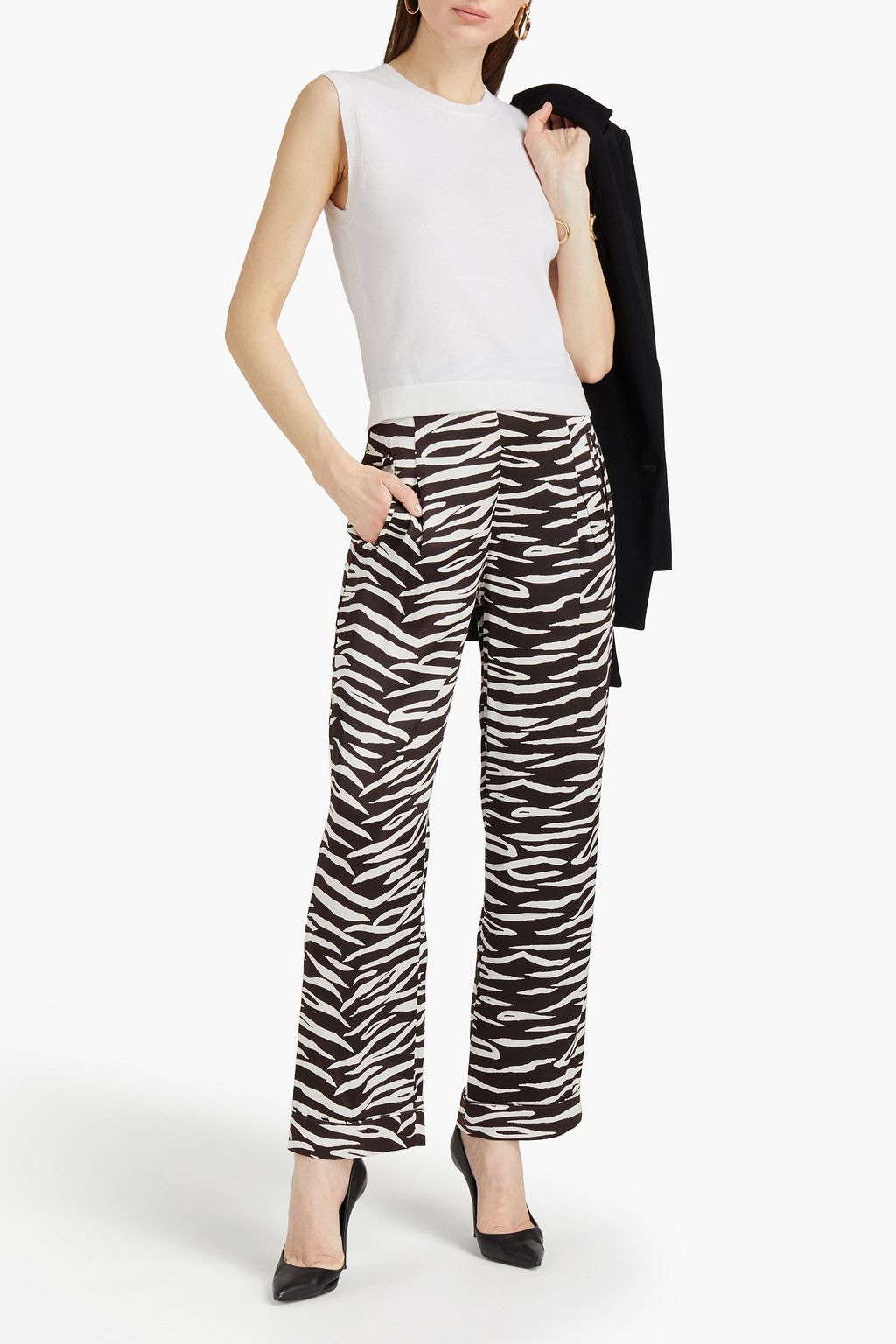 OSCAR DE LA RENTA Merino wool top