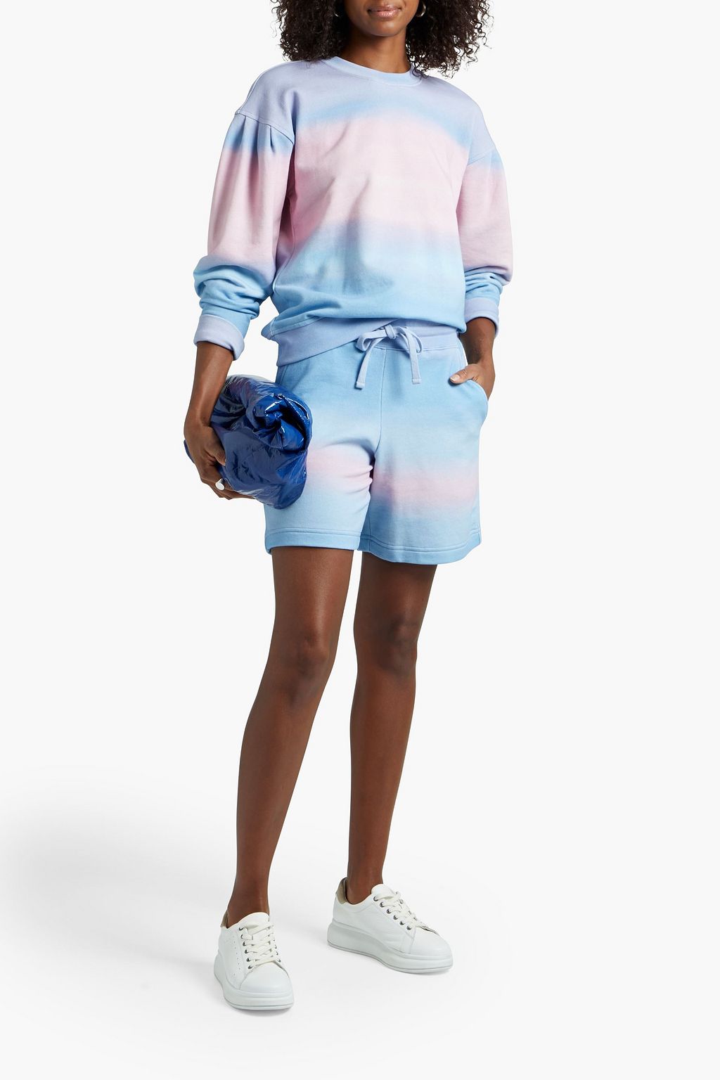 Derek Lam 10 Crosby - Dégradé French cotton-terry Sweatshirt Purple - L
